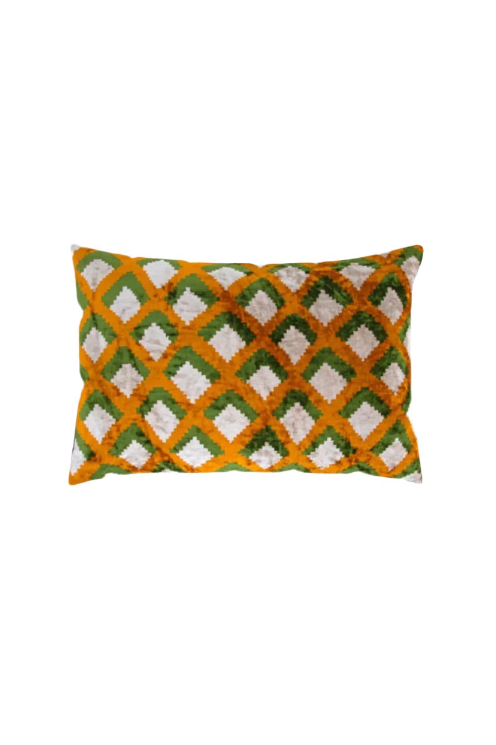 La Casa Antica-İpek Kadife İkat Yastık Kılıfı (40x60cm)-Yastık Kılıfı-1-Milagron.com