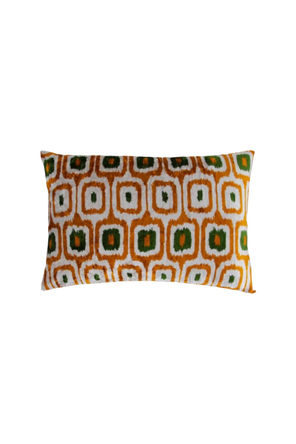 La Casa Antica-İpek Kadife İkat Yastık Kılıfı (40x60cm)-Yastık Kılıfı-1-Milagron.com