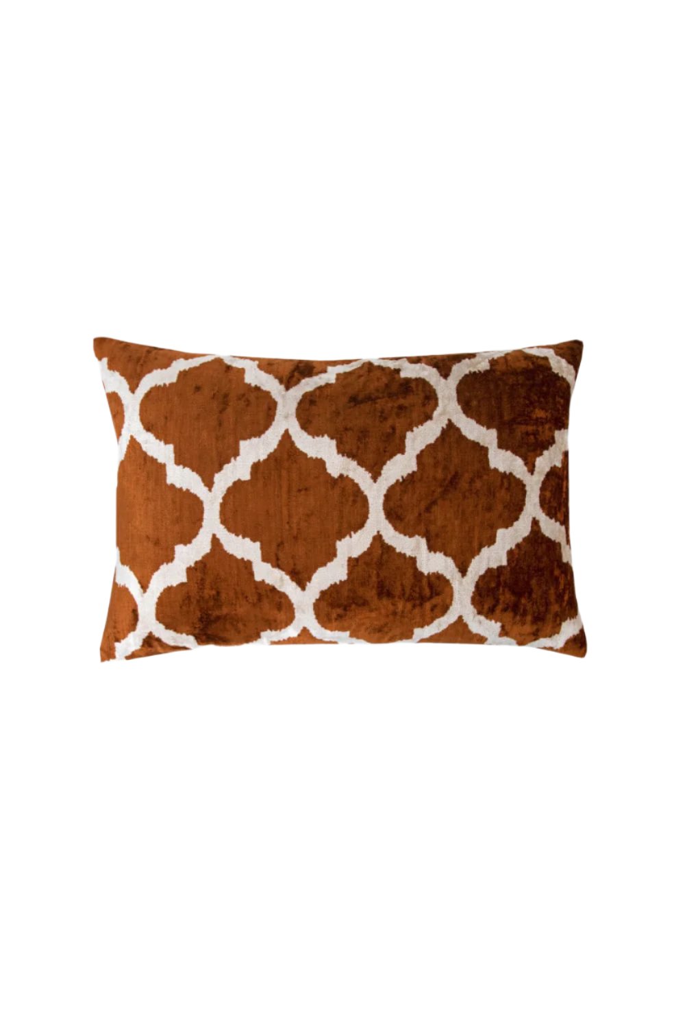 La Casa Antica-İpek Kadife İkat Yastık Kılıfı (40x60cm)-Yastık Kılıfı-1-Milagron.com