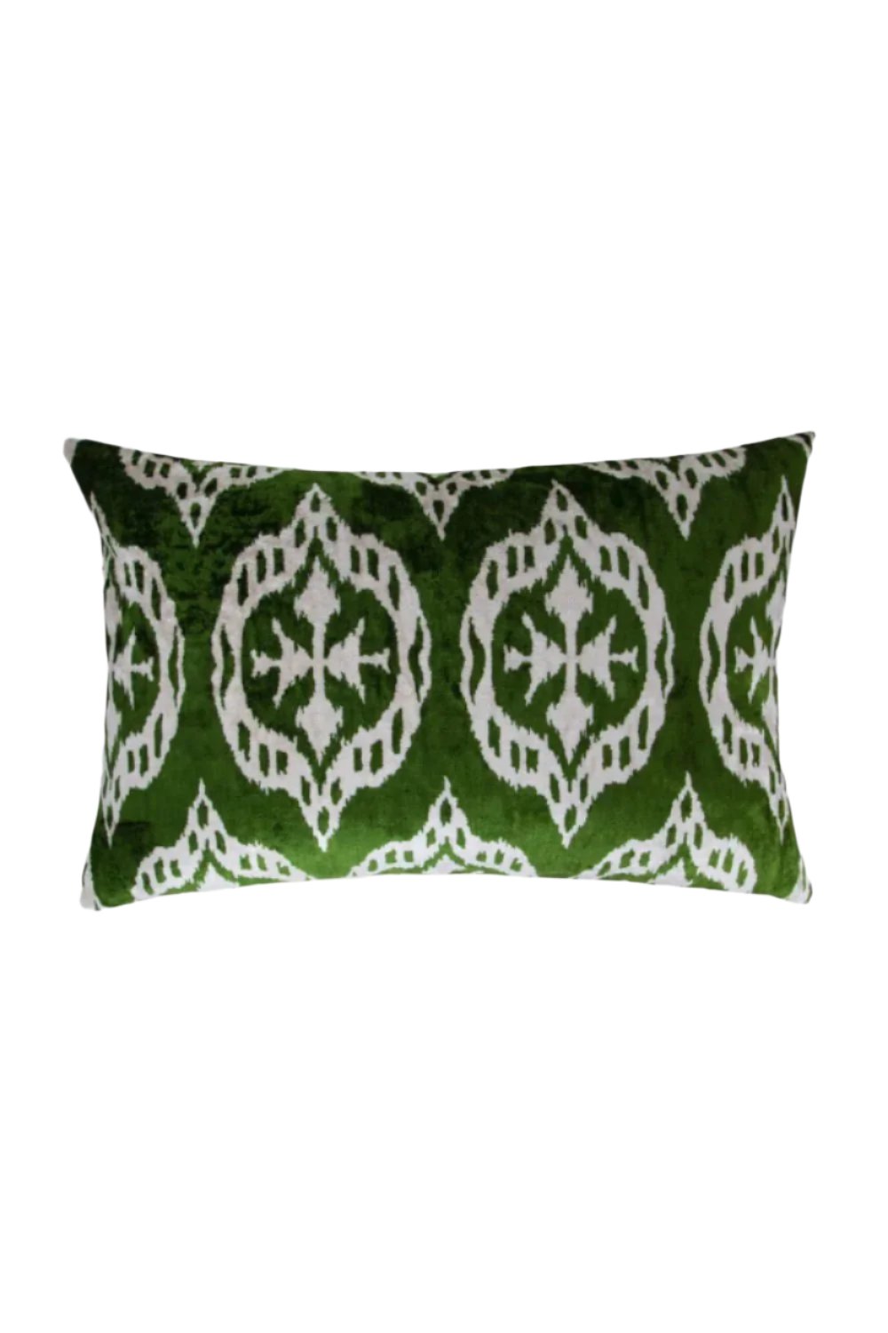 La Casa Antica-İpek Kadife İkat Yastık Kılıfı (40x60cm)-Yastık Kılıfı-1-Milagron.com