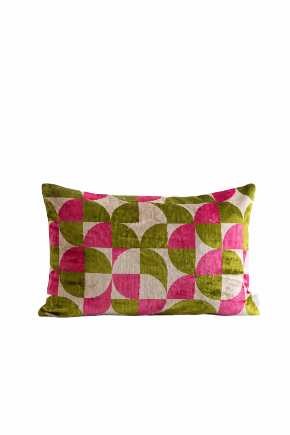 La Casa Antica-İpek Kadife İkat Yastık Kılıfı (40x60cm)-Yastık Kılıfı-1-Milagron.com