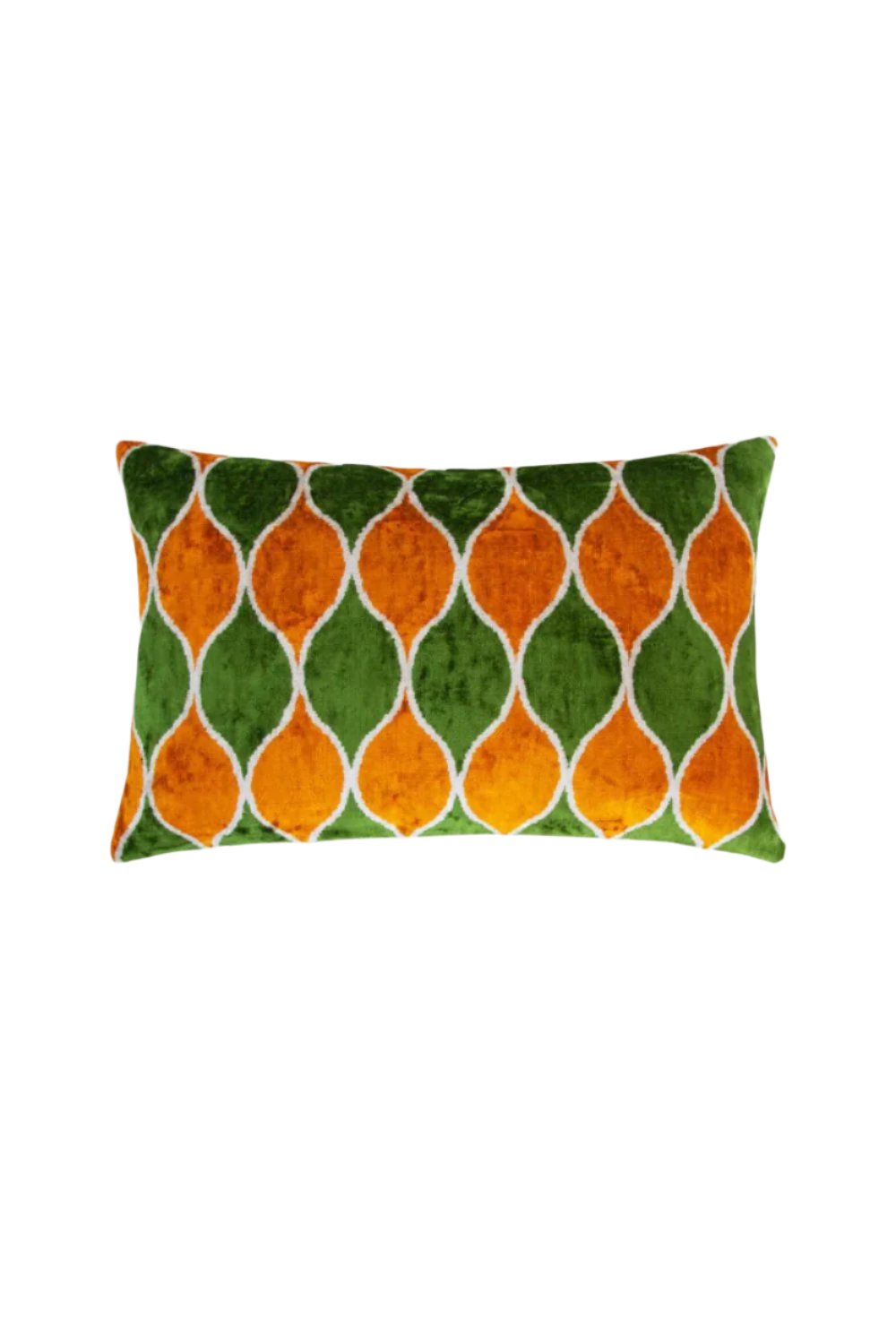 La Casa Antica-İpek Kadife İkat Yastık Kılıfı (40x60cm)-Yastık Kılıfı-1-Milagron.com