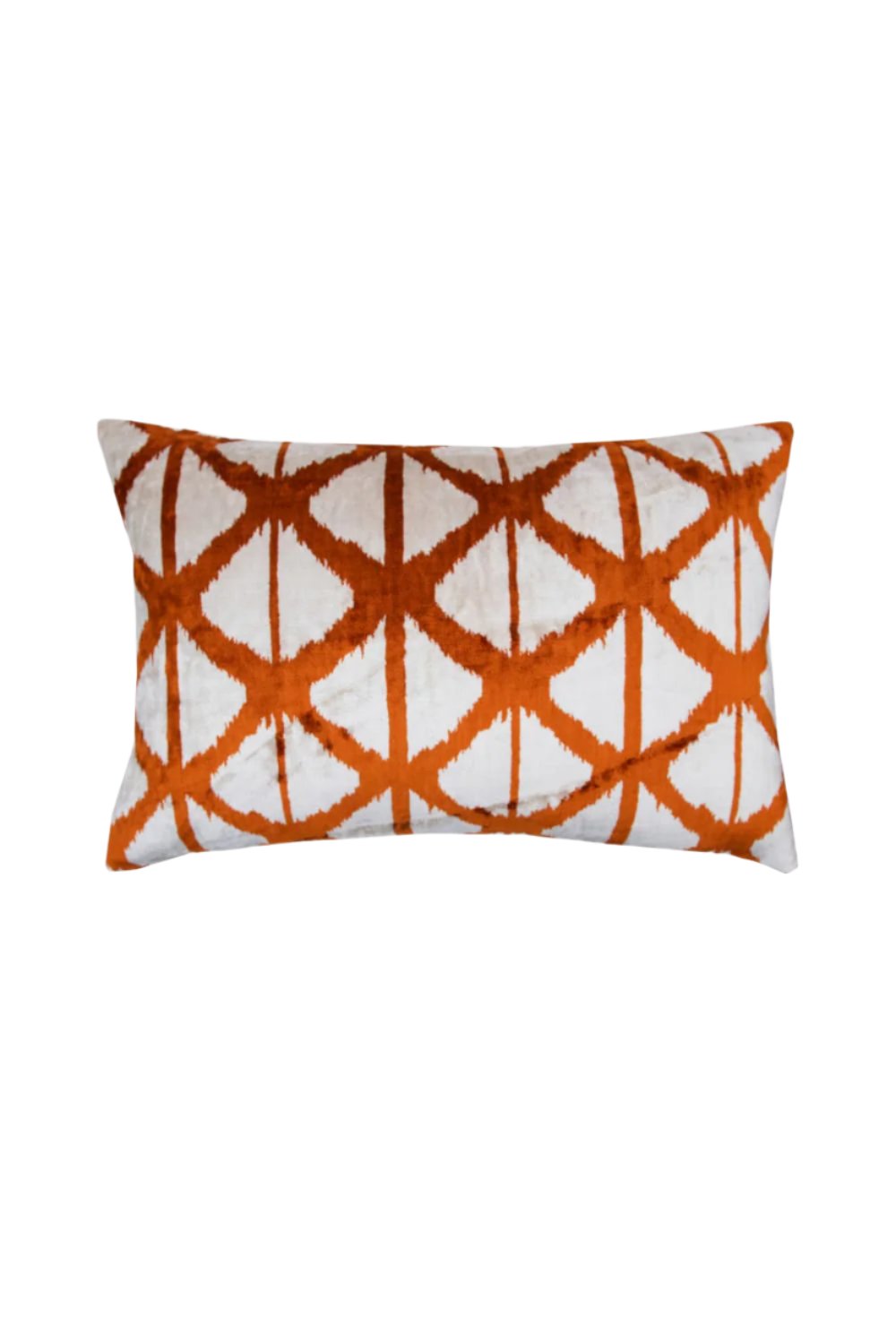 La Casa Antica-İpek Kadife İkat Yastık Kılıfı (40x60cm)-Yastık Kılıfı-1-Milagron.com