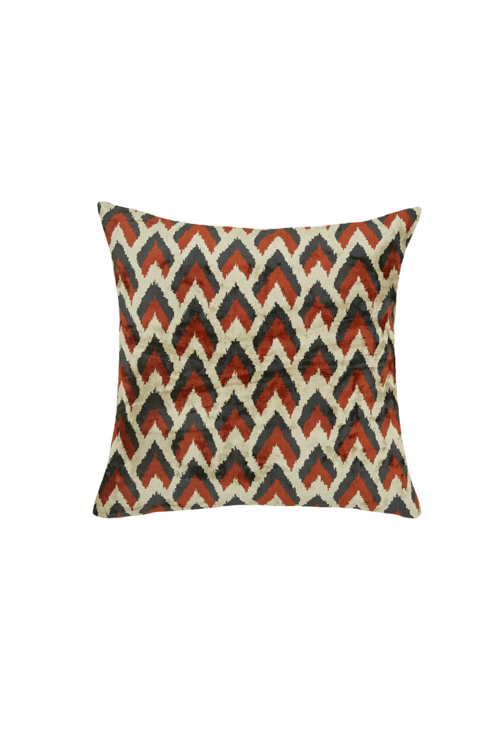 La Casa Antica-İpek Kadife İkat Yastık Kılıfı (40x60cm)-Yastık Kılıfı-1-Milagron.com