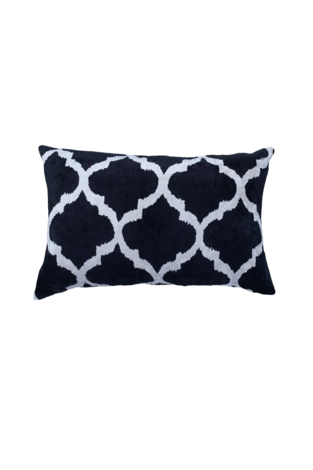 La Casa Antica-İpek Kadife İkat Yastık Kılıfı (40x60cm)-Yastık Kılıfı-1-Milagron.com