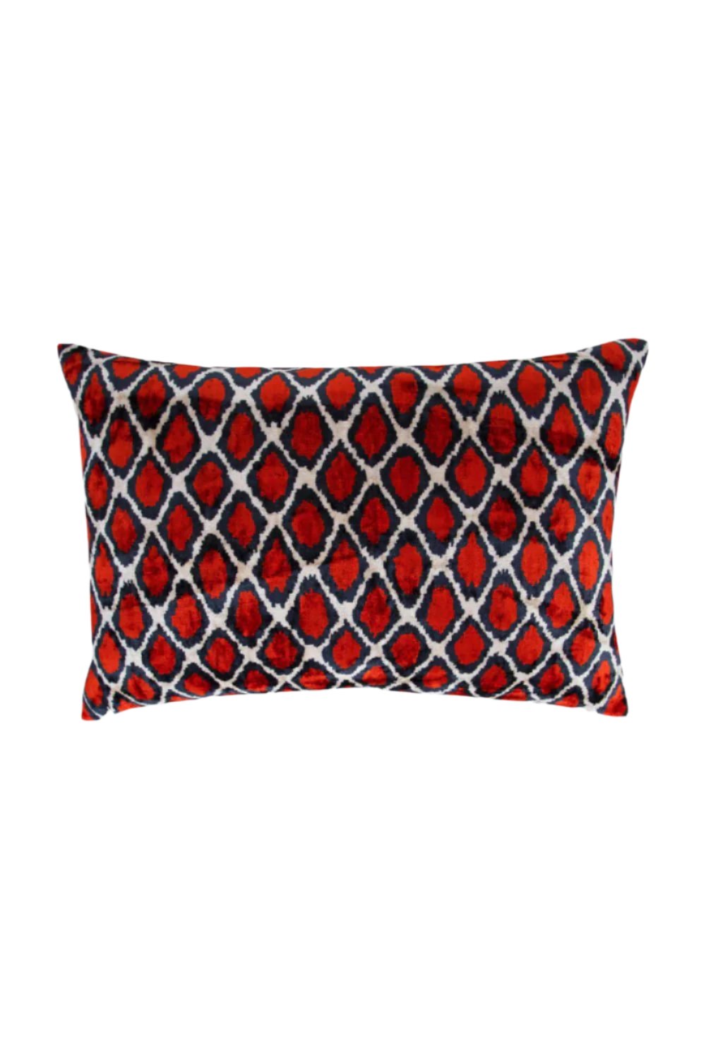 La Casa Antica-İpek Kadife İkat Yastık Kılıfı (40x60cm)-Yastık Kılıfı-1-Milagron.com