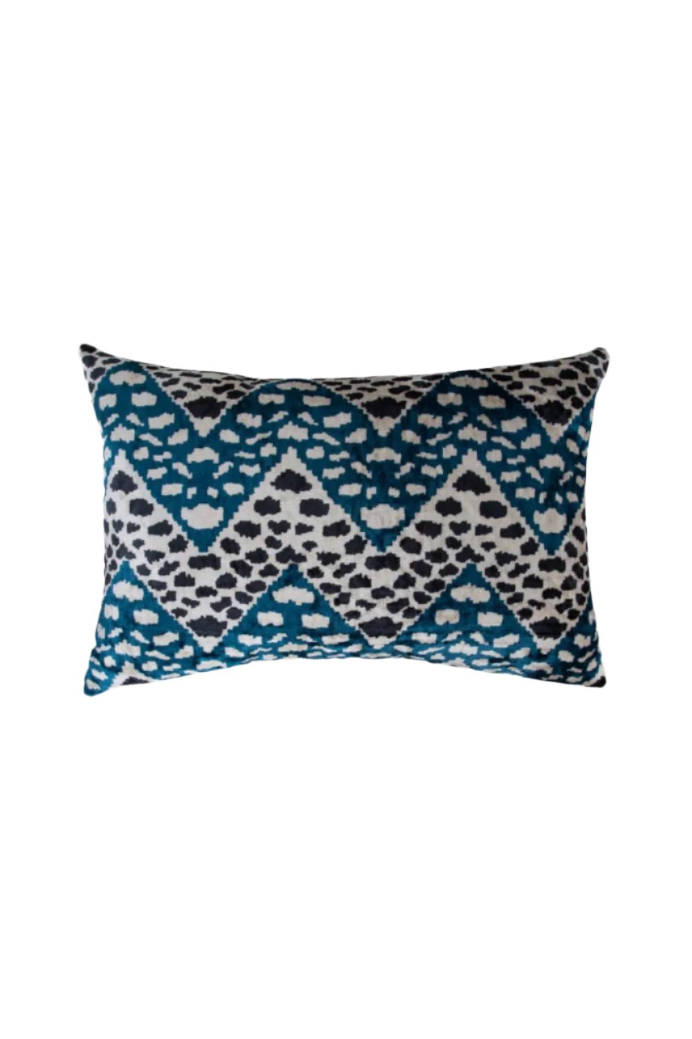 La Casa Antica-İpek Kadife İkat Yastık Kılıfı (40x60cm)-Yastık Kılıfı-1-Milagron.com