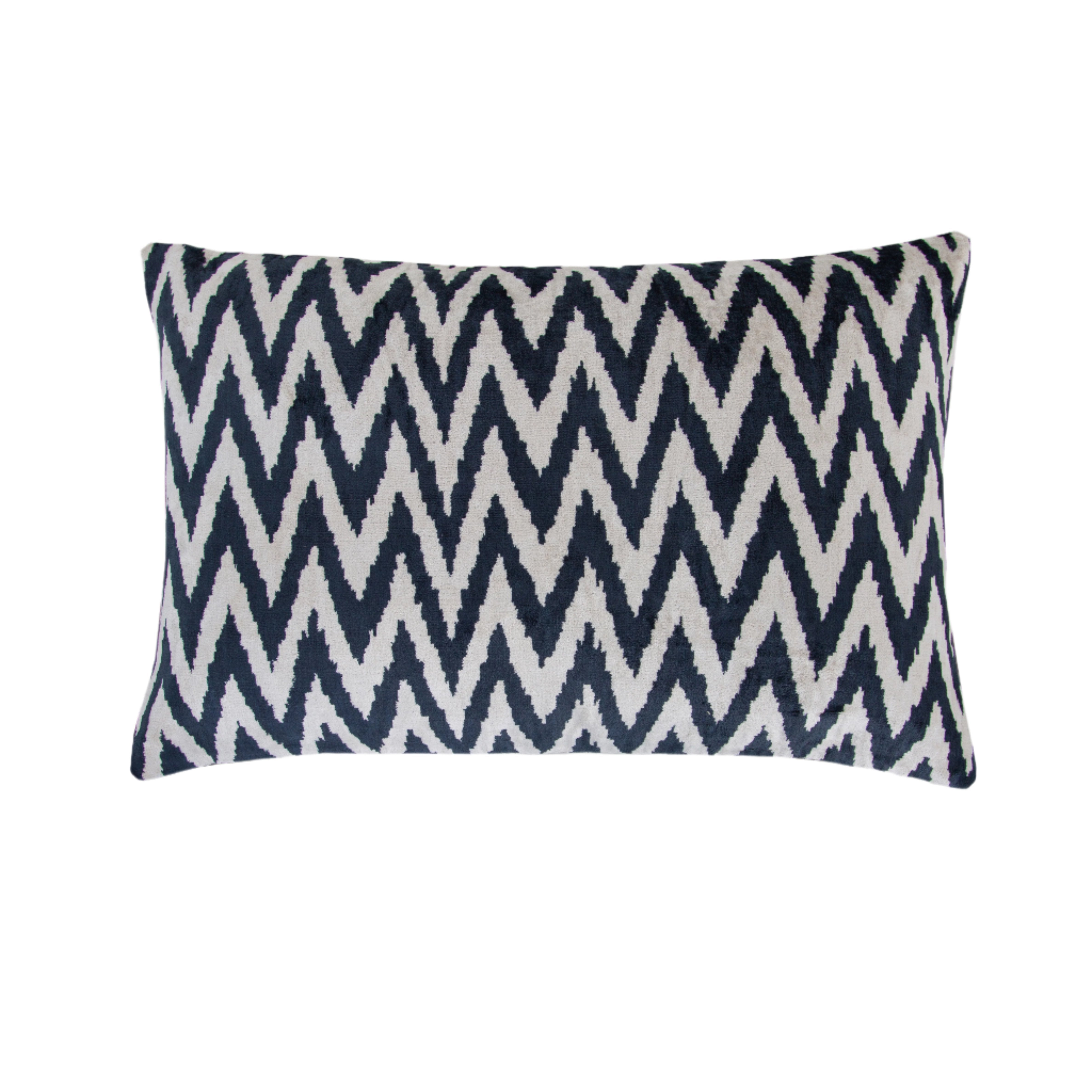 La Casa Antica-İpek Kadife İkat Yastık Kılıfı (40x60cm)-Yastık Kılıfı-1-Milagron.com