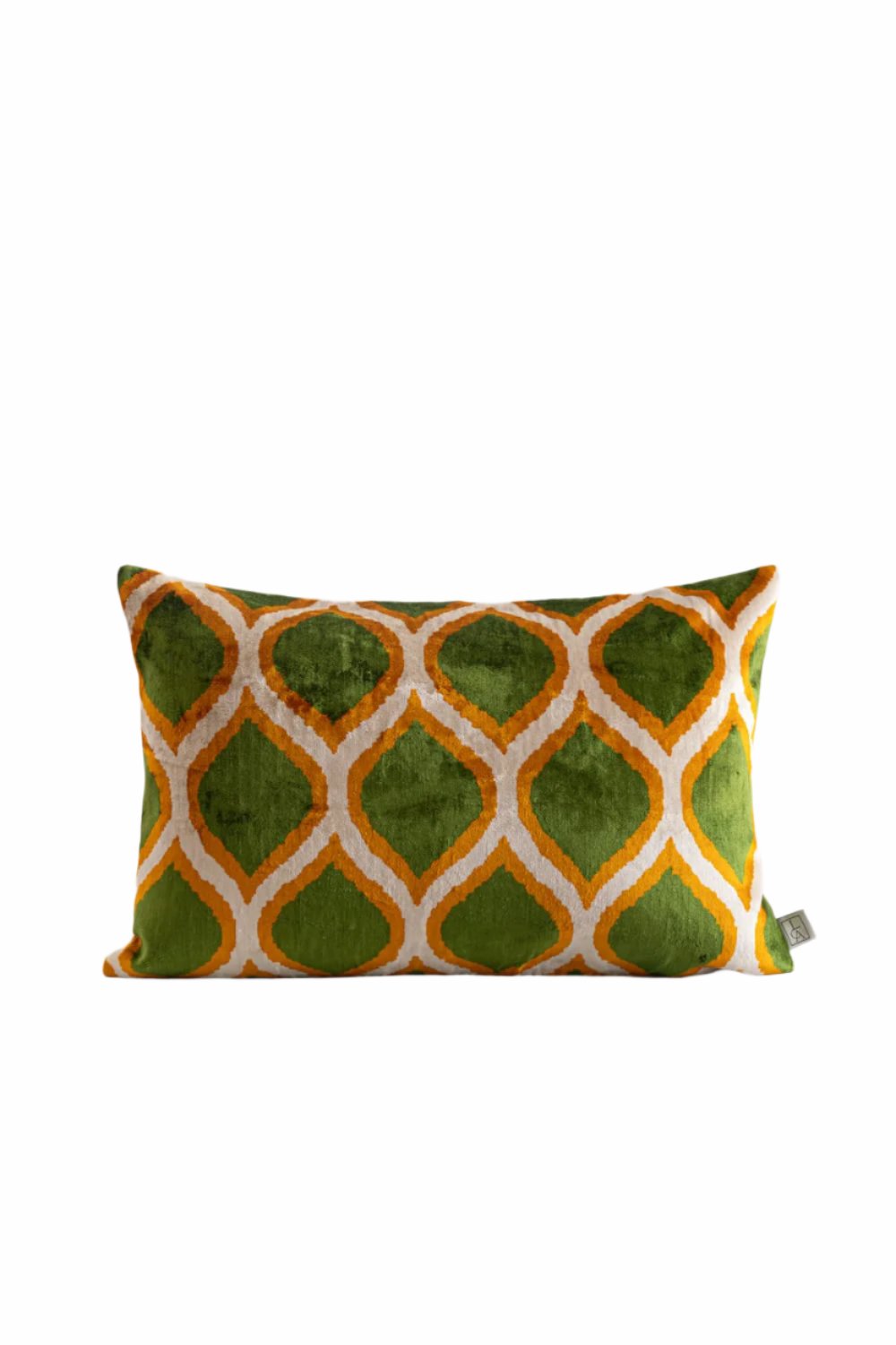 La Casa Antica-İpek Kadife İkat Yastık Kılıfı (40x60cm)-Yastık Kılıfı-1-Milagron.com