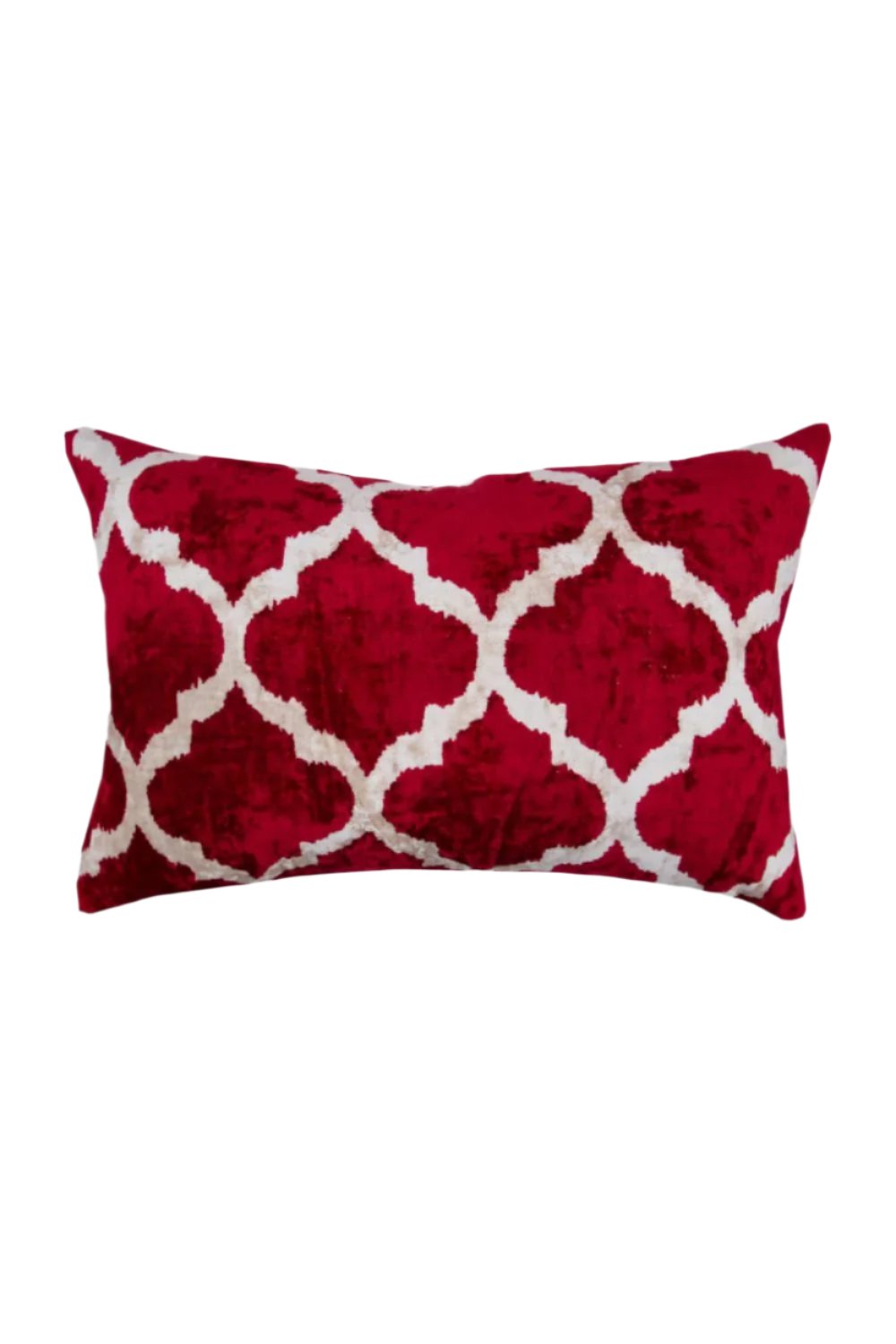 La Casa Antica-İpek Kadife İkat Yastık Kılıfı (40x60cm)-Yastık Kılıfı-1-Milagron.com