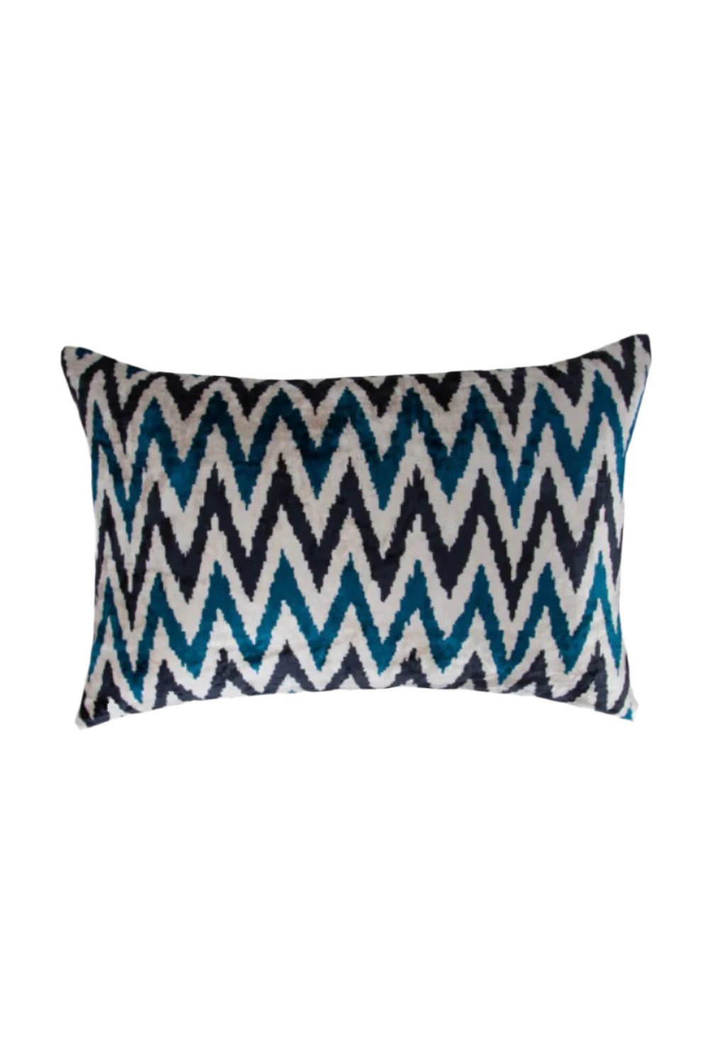 La Casa Antica-İpek Kadife İkat Yastık Kılıfı (40x60cm)-Yastık Kılıfı-1-Milagron.com