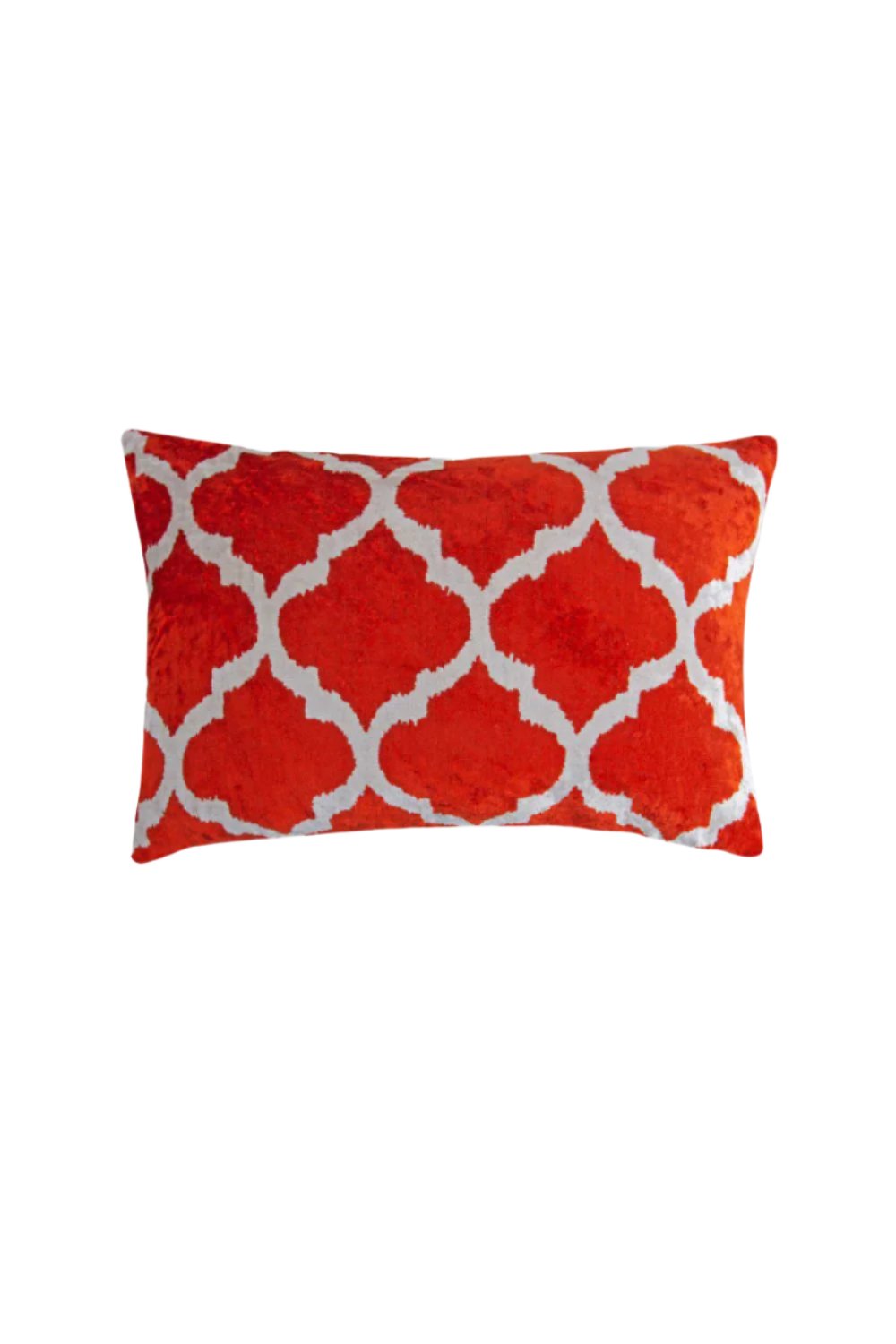 La Casa Antica-İpek Kadife İkat Yastık Kılıfı (40x60cm)-Yastık Kılıfı-1-Milagron.com