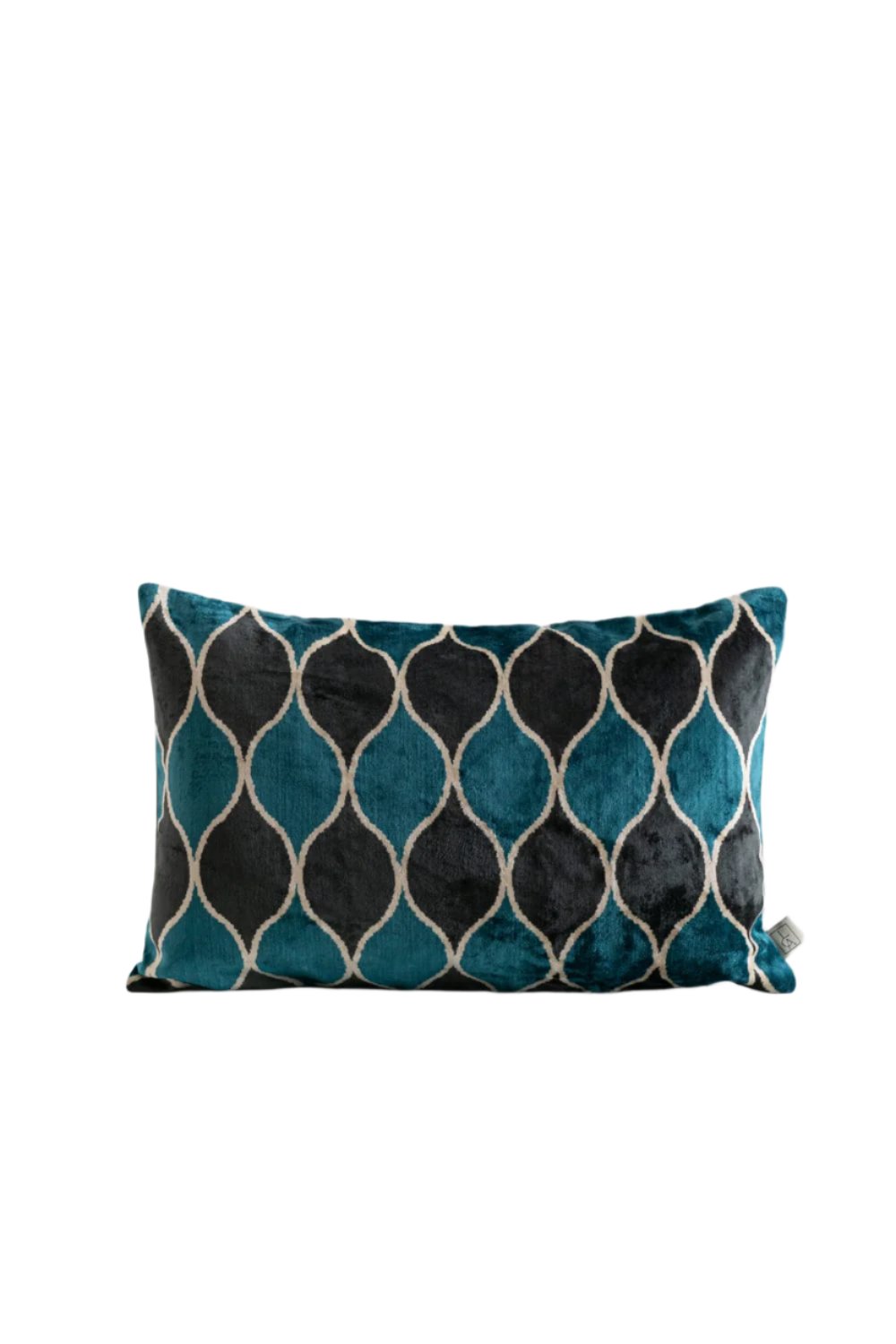 La Casa Antica-İpek Kadife İkat Yastık Kılıfı (40x60cm)-Yastık Kılıfı-1-Milagron.com