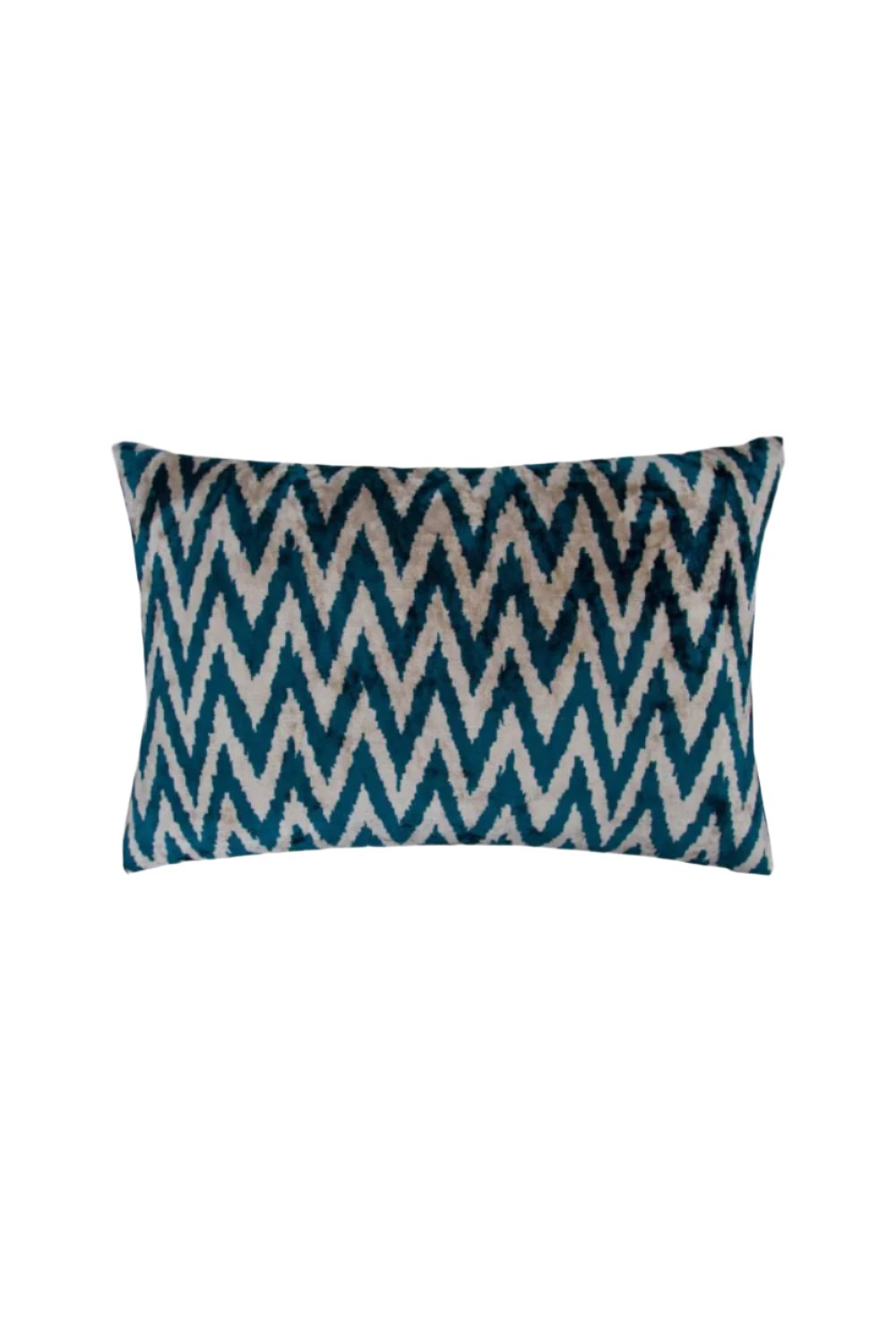 La Casa Antica-İpek Kadife İkat Yastık Kılıfı (40x60cm)-Yastık Kılıfı-1-Milagron.com