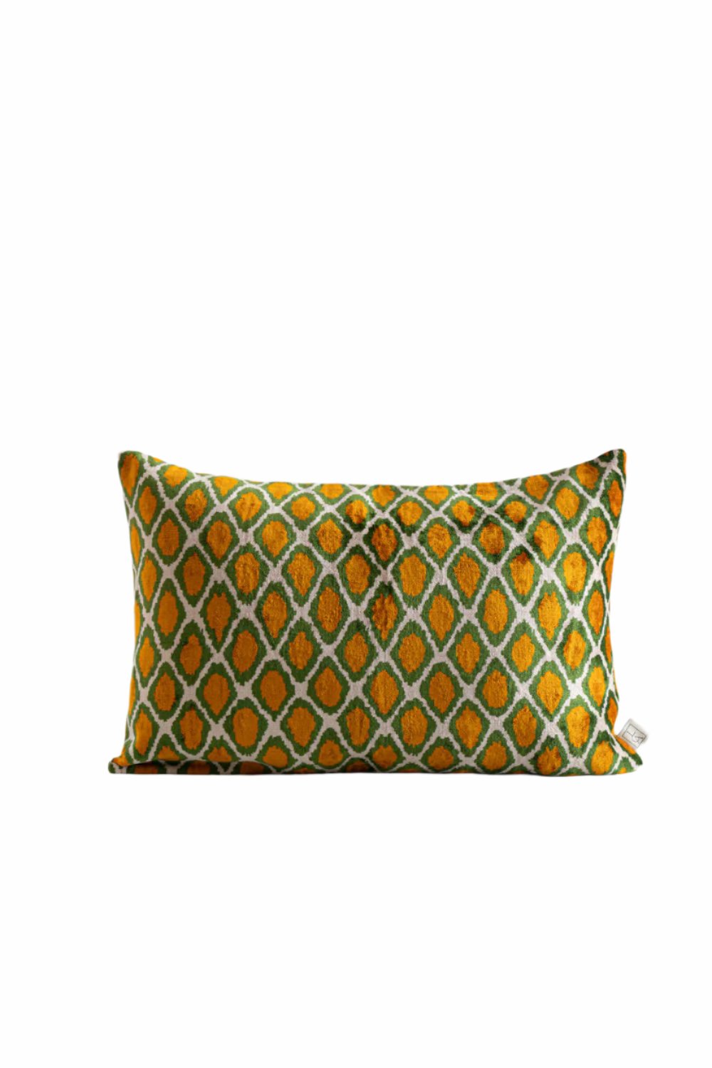 La Casa Antica-İpek Kadife İkat Yastık Kılıfı (40x60cm)-Yastık Kılıfı-1-Milagron.com