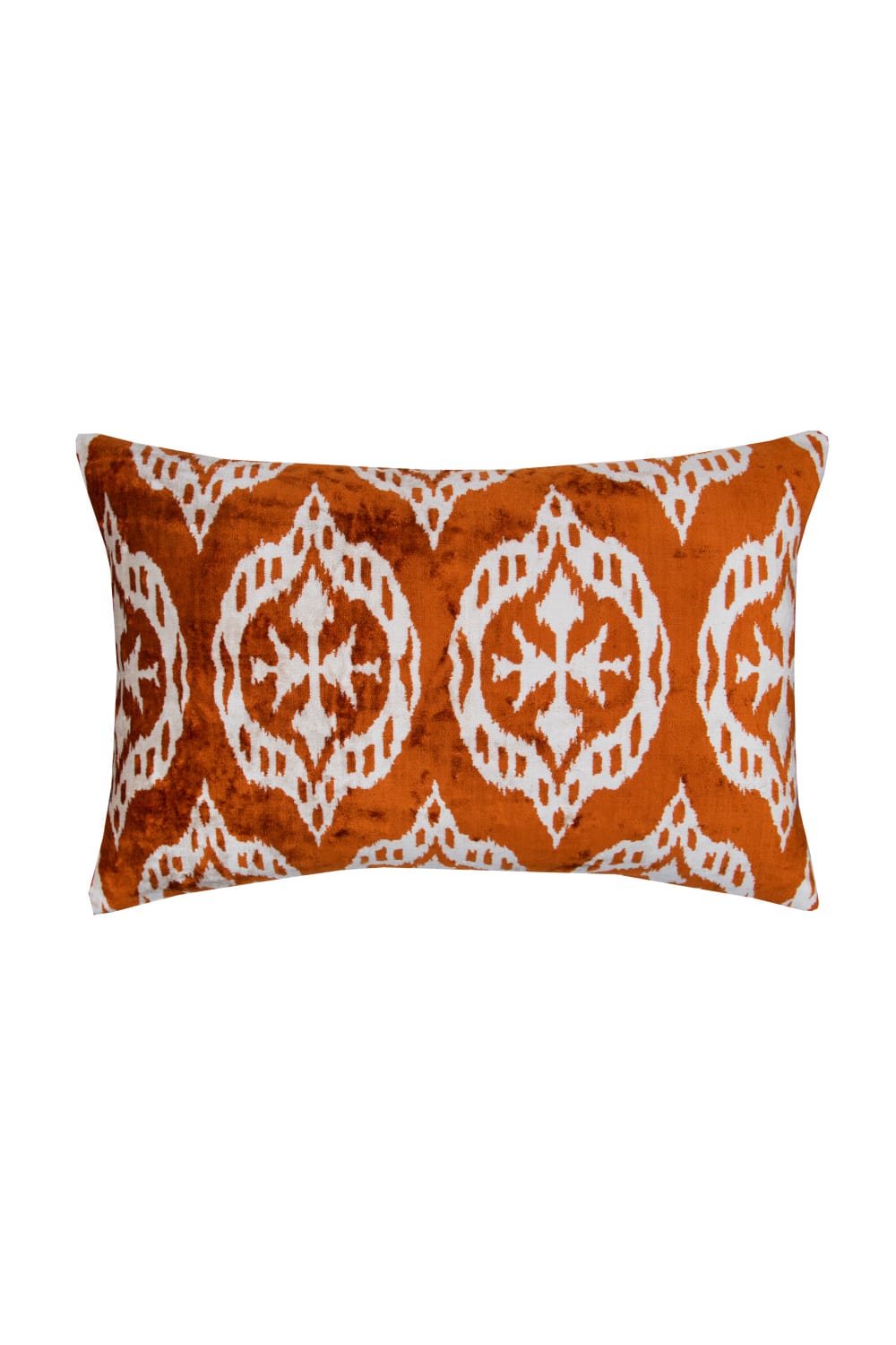 La Casa Antica-İpek Kadife İkat Yastık Kılıfı (40x60cm)-Yastık Kılıfı-1-Milagron.com