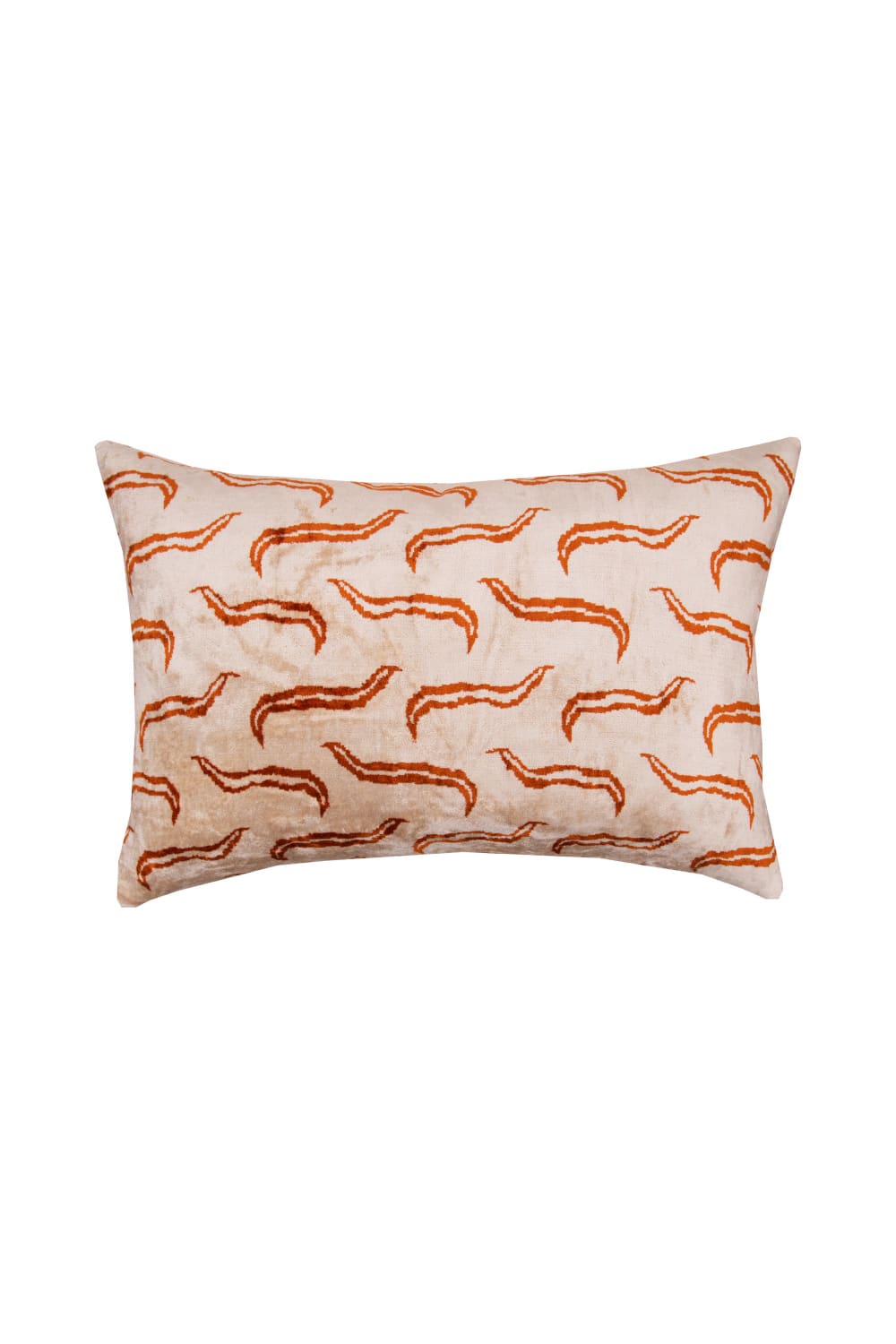 La Casa Antica-İpek Kadife İkat Yastık Kılıfı (40x60cm)-Yastık Kılıfı-1-Milagron.com