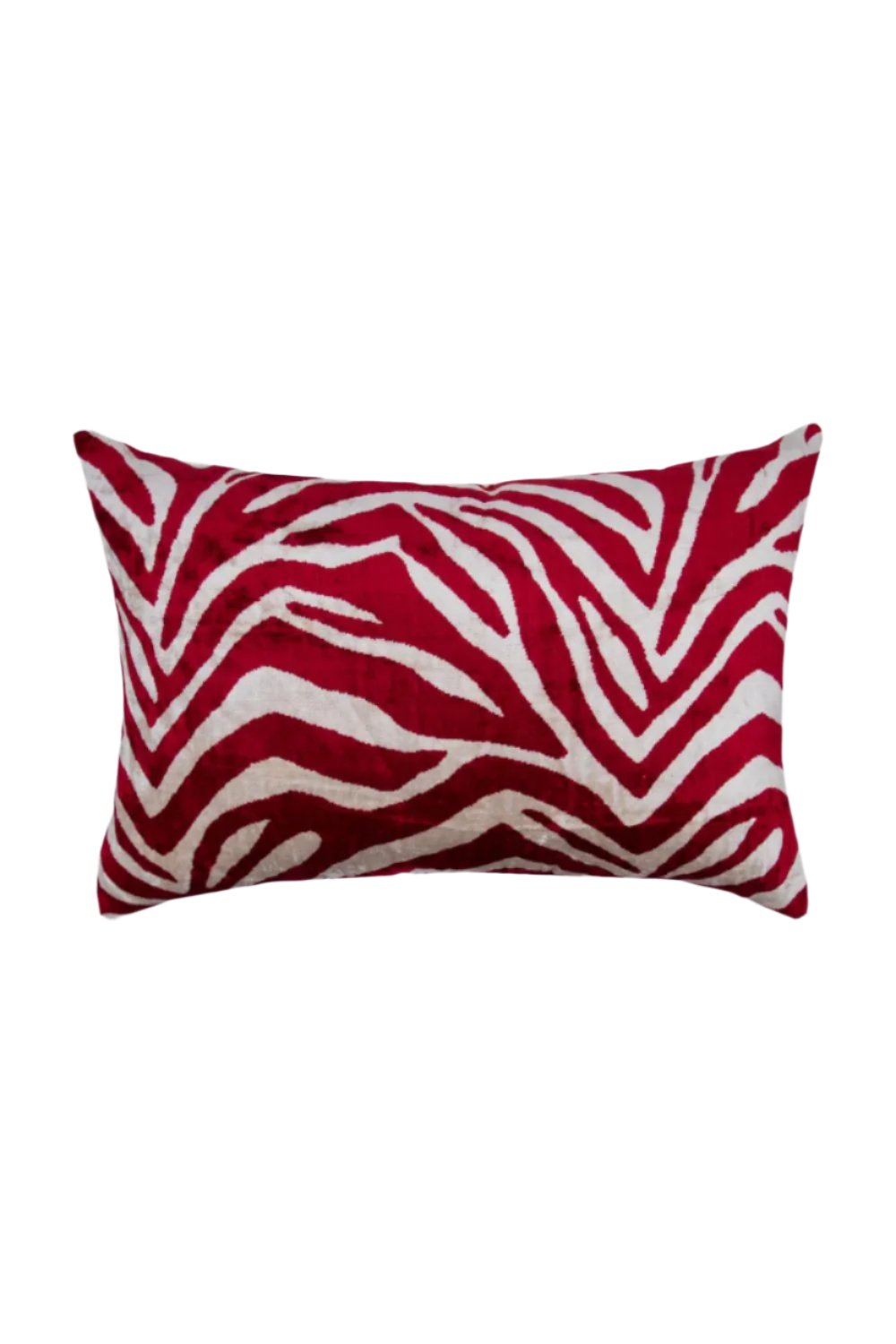 La Casa Antica-İpek Kadife İkat Yastık Kılıfı (40x60cm)-Yastık Kılıfı-1-Milagron.com