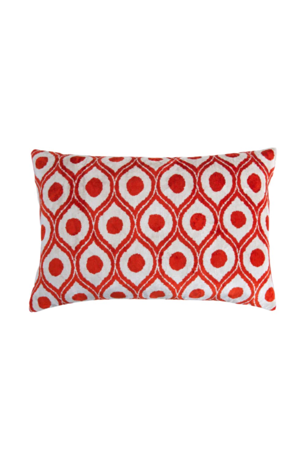 La Casa Antica-İpek Kadife İkat Yastık Kılıfı (40x60cm)-Yastık Kılıfı-1-Milagron.com