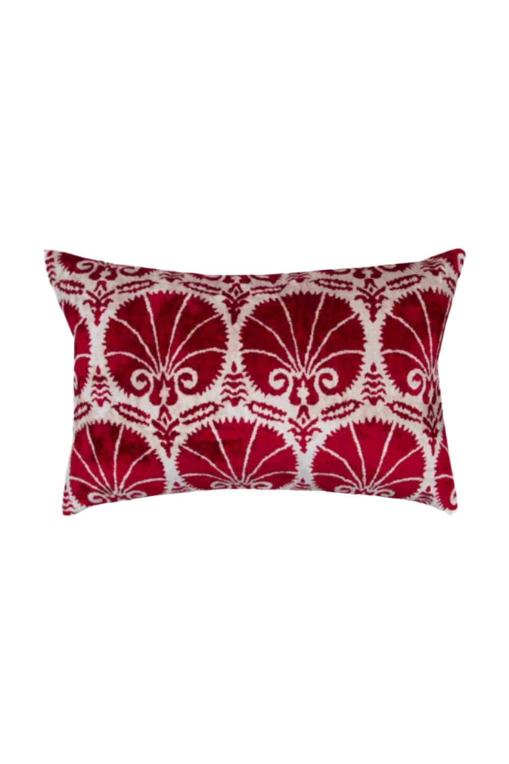 La Casa Antica-İpek Kadife İkat Yastık Kılıfı (40x60cm)-Yastık Kılıfı-1-Milagron.com