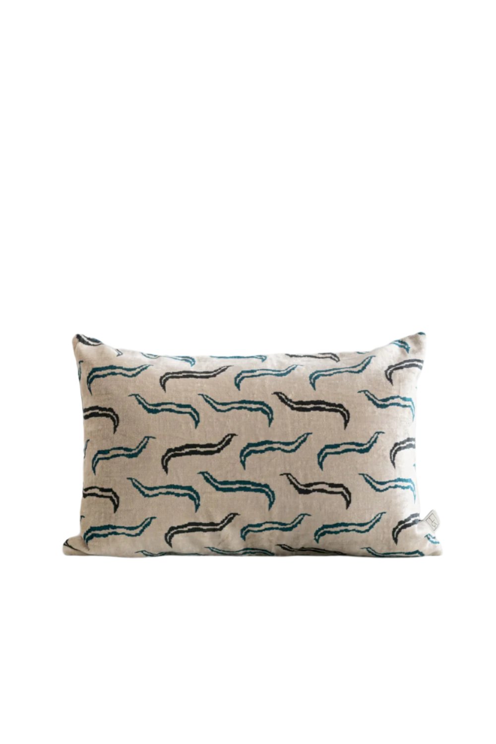 La Casa Antica-İpek Kadife İkat Yastık Kılıfı (40x60cm)-Yastık Kılıfı-1-Milagron.com