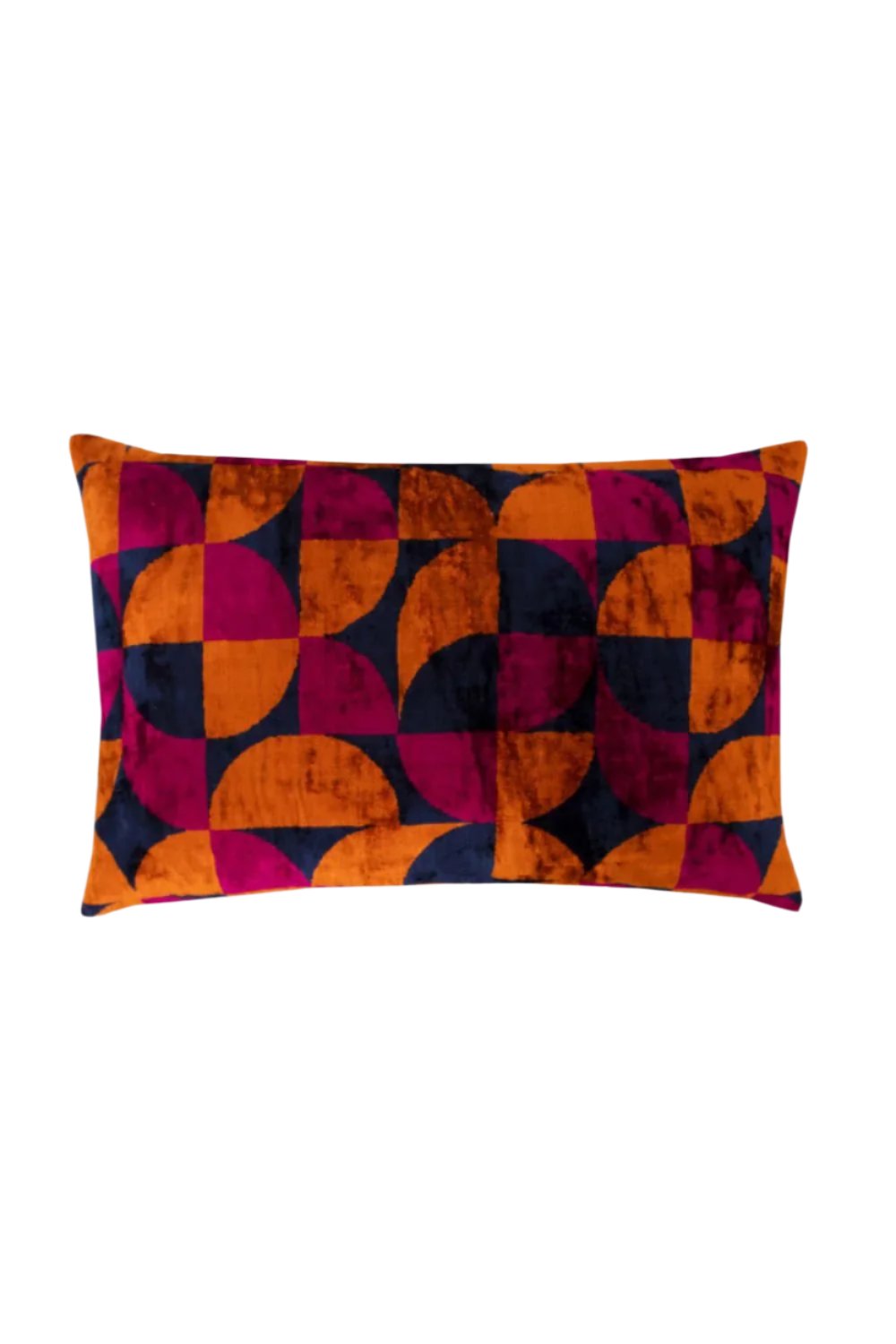 La Casa Antica-İpek Kadife İkat Yastık Kılıfı (40x60cm)-Yastık Kılıfı-1-Milagron.com