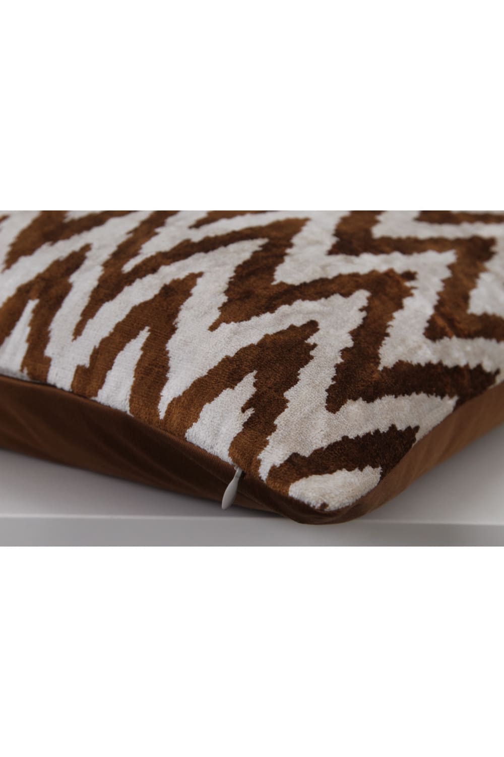 La Casa Antica-İpek Kadife İkat Yastık Kılıfı (40x60cm)-Yastık Kılıfı-2-Milagron.com