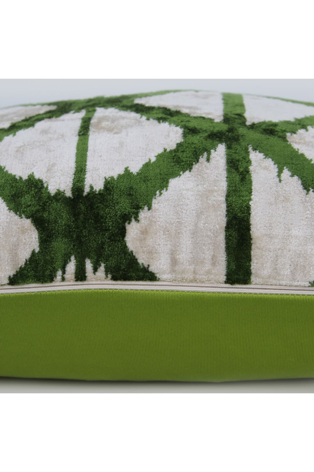 La Casa Antica-İpek Kadife İkat Yastık Kılıfı (40x60cm)-Yastık Kılıfı-2-Milagron.com