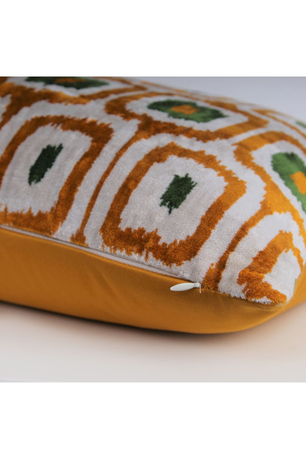 La Casa Antica-İpek Kadife İkat Yastık Kılıfı (40x60cm)-Yastık Kılıfı-2-Milagron.com