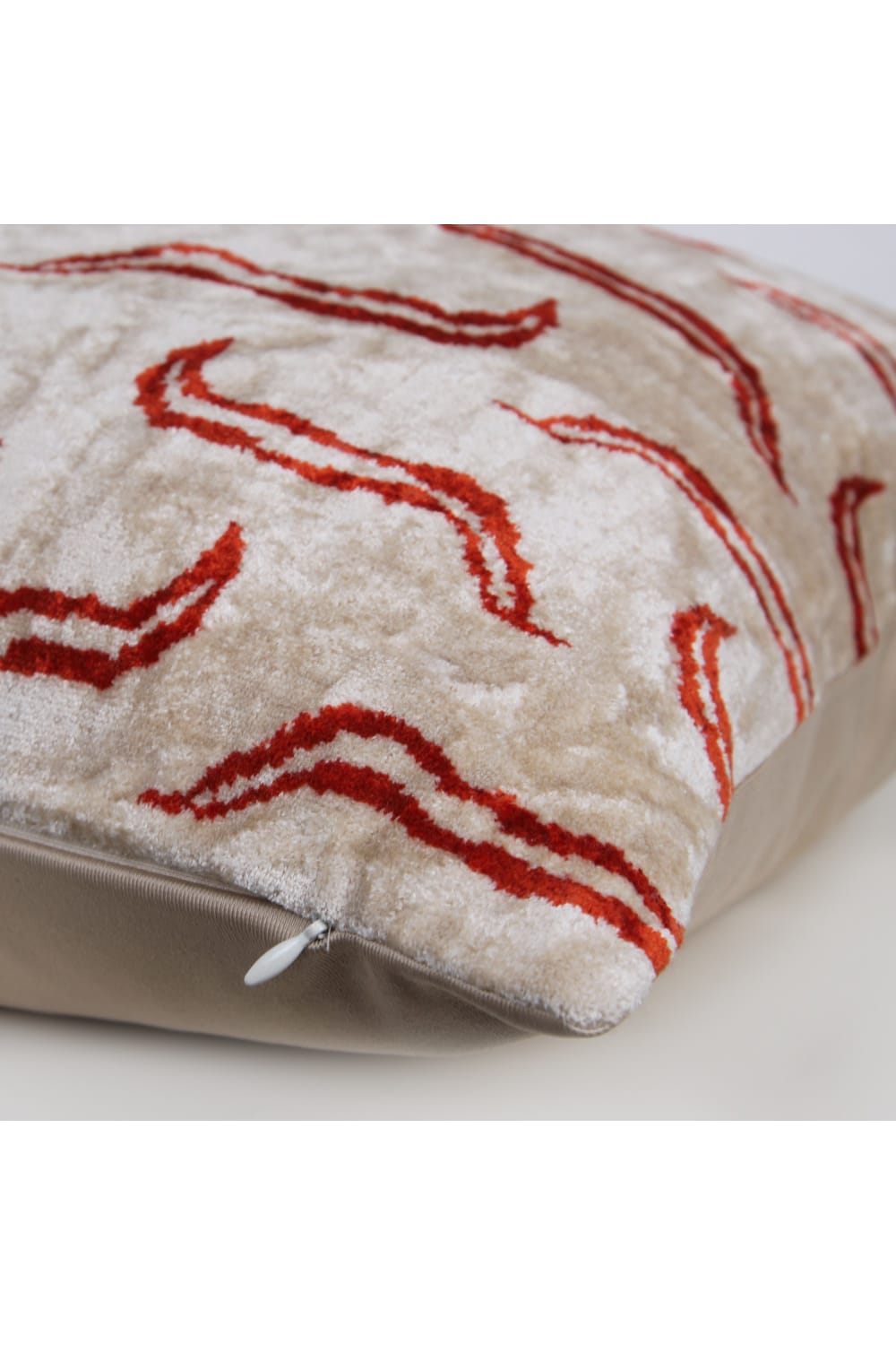 La Casa Antica-İpek Kadife İkat Yastık Kılıfı (40x60cm)-Yastık Kılıfı-2-Milagron.com