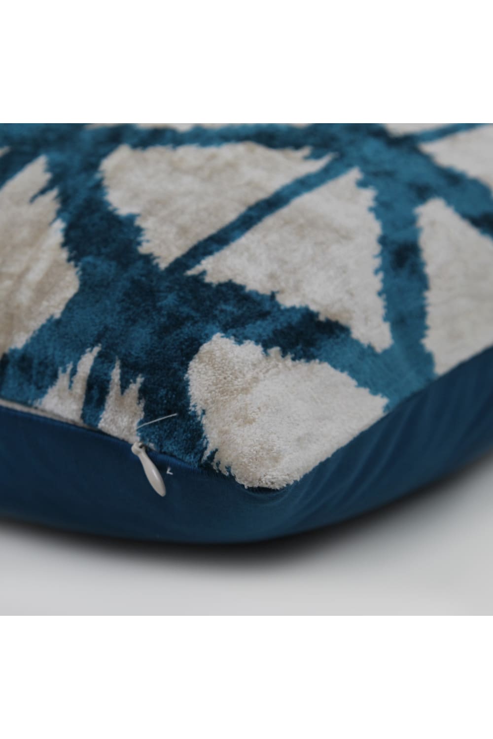 La Casa Antica-İpek Kadife İkat Yastık Kılıfı (40x60cm)-Yastık Kılıfı-2-Milagron.com