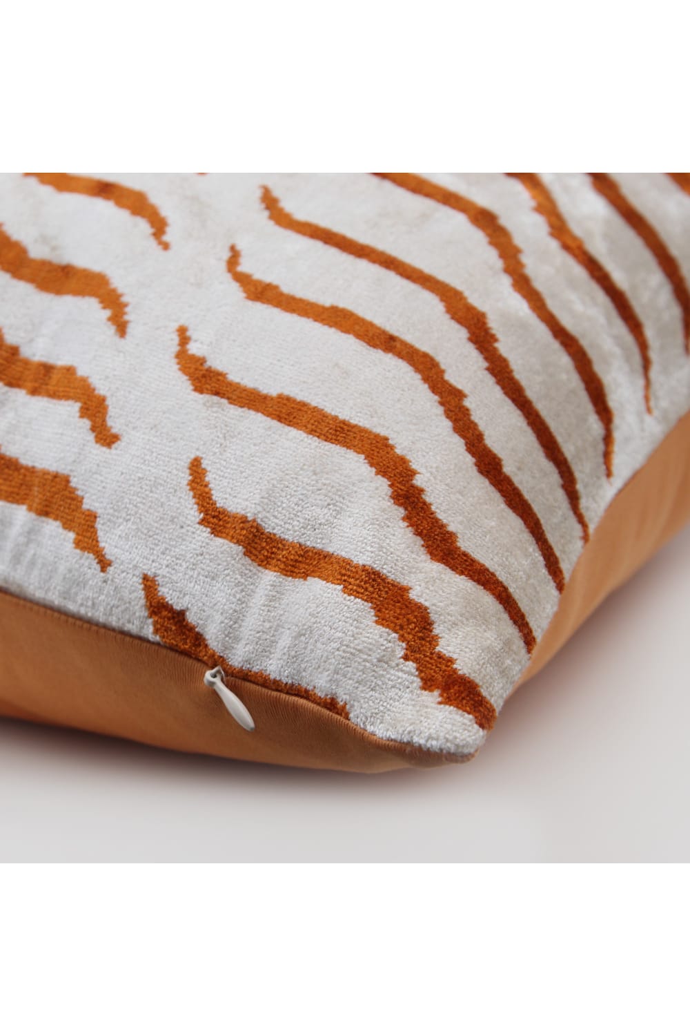 La Casa Antica-İpek Kadife İkat Yastık Kılıfı (40x60cm)-Yastık Kılıfı-2-Milagron.com