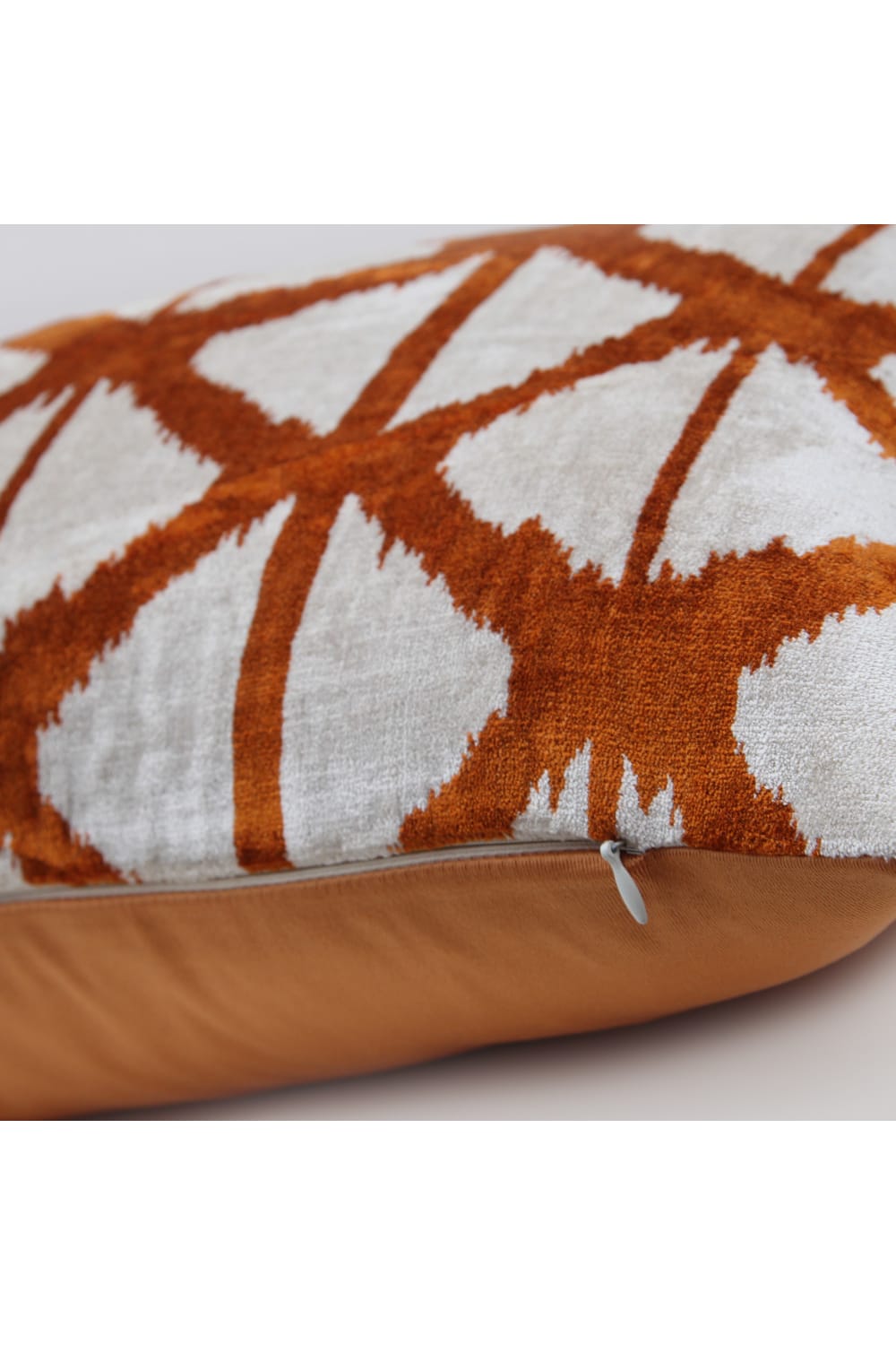 La Casa Antica-İpek Kadife İkat Yastık Kılıfı (40x60cm)-Yastık Kılıfı-2-Milagron.com