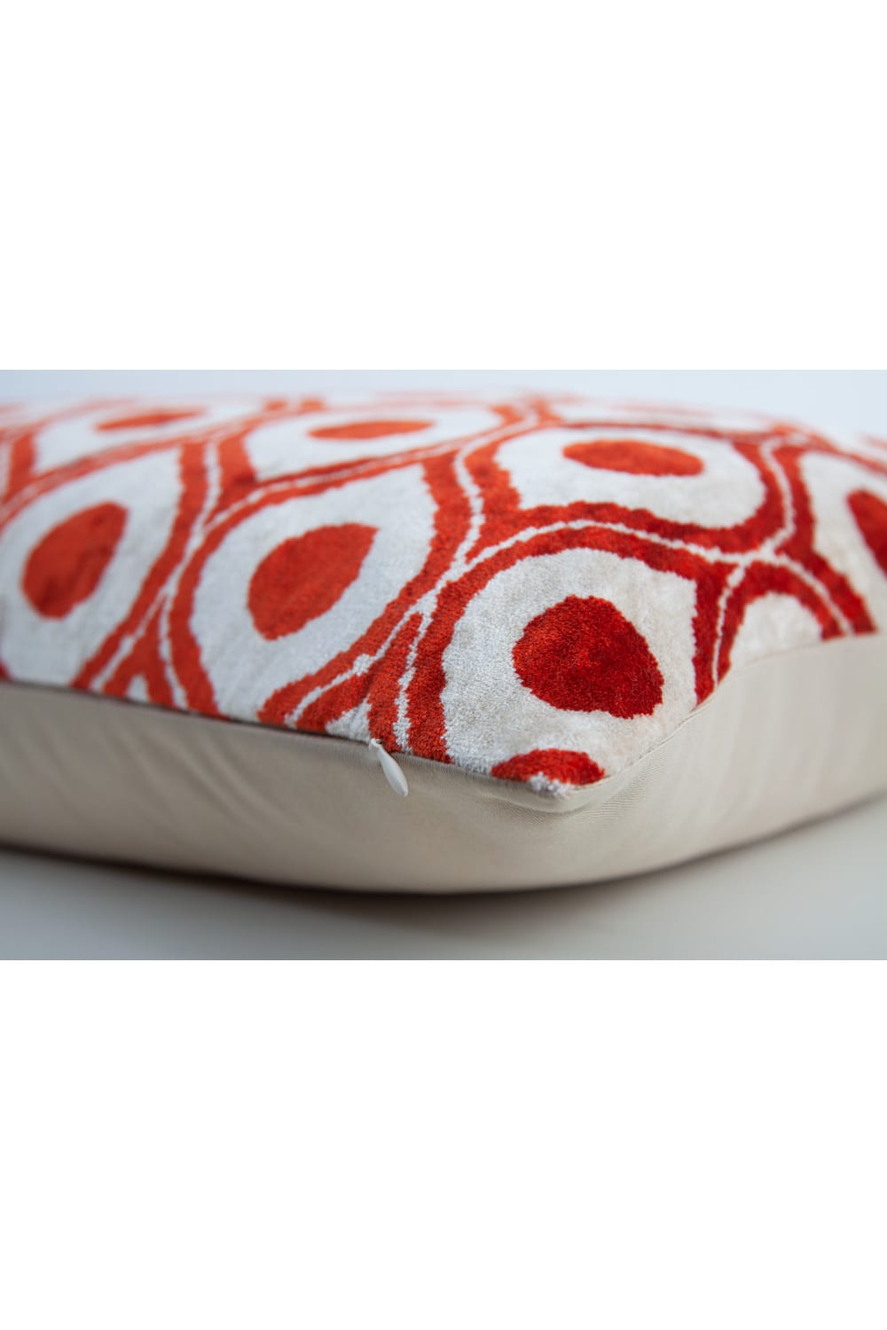 La Casa Antica-İpek Kadife İkat Yastık Kılıfı (40x60cm)-Yastık Kılıfı-2-Milagron.com