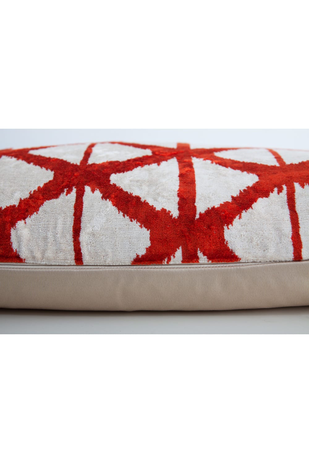 La Casa Antica-İpek Kadife İkat Yastık Kılıfı (40x60cm)-Yastık Kılıfı-2-Milagron.com