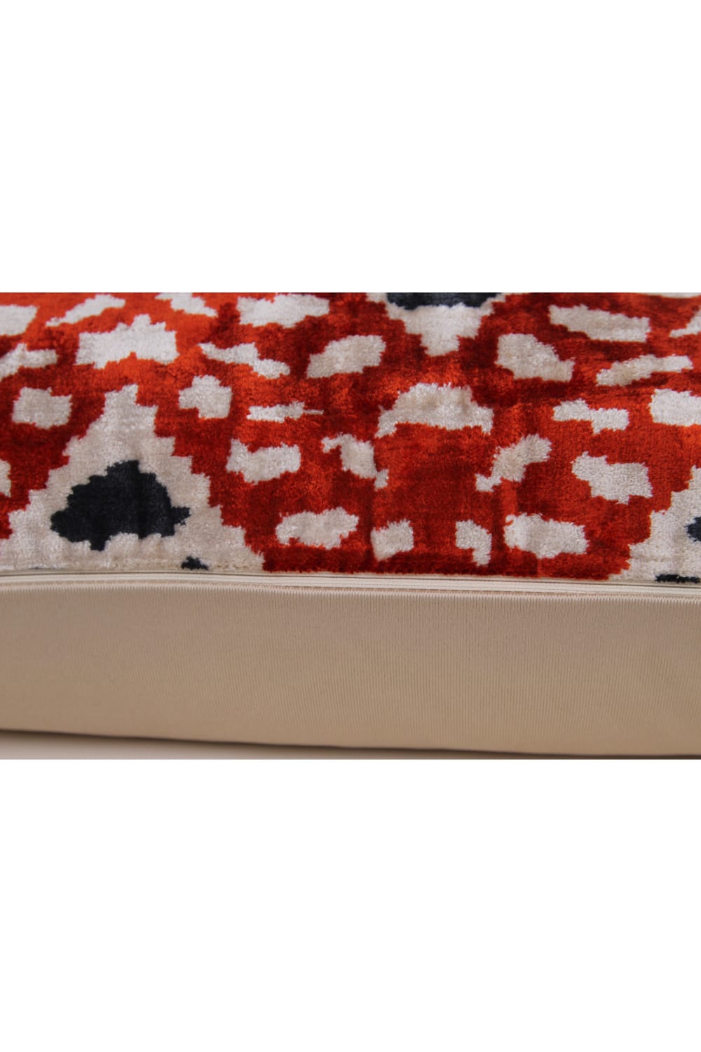 La Casa Antica-İpek Kadife İkat Yastık Kılıfı (40x60cm)-Yastık Kılıfı-3-Milagron.com