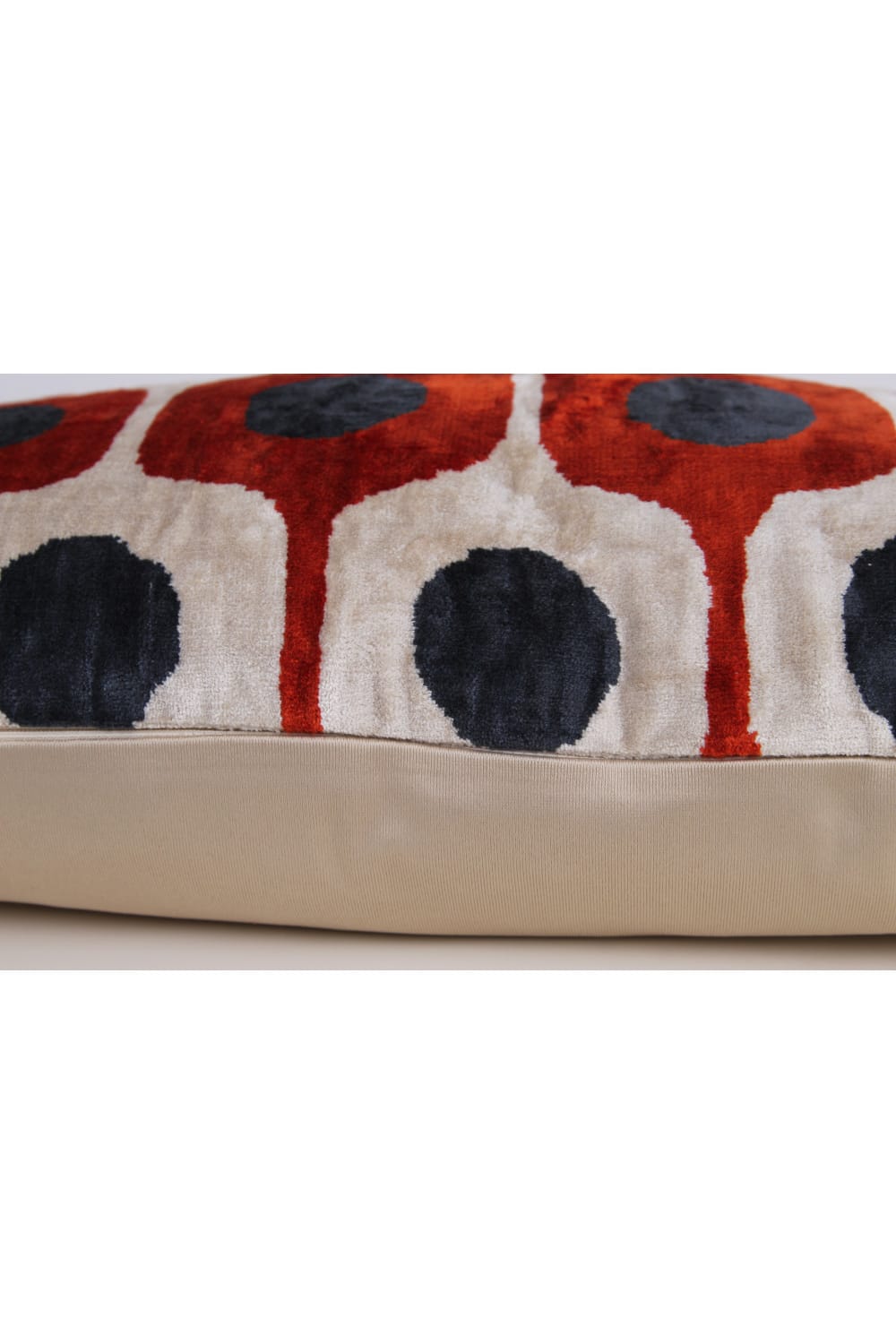 La Casa Antica-İpek Kadife İkat Yastık Kılıfı (40x60cm)-Yastık Kılıfı-3-Milagron.com