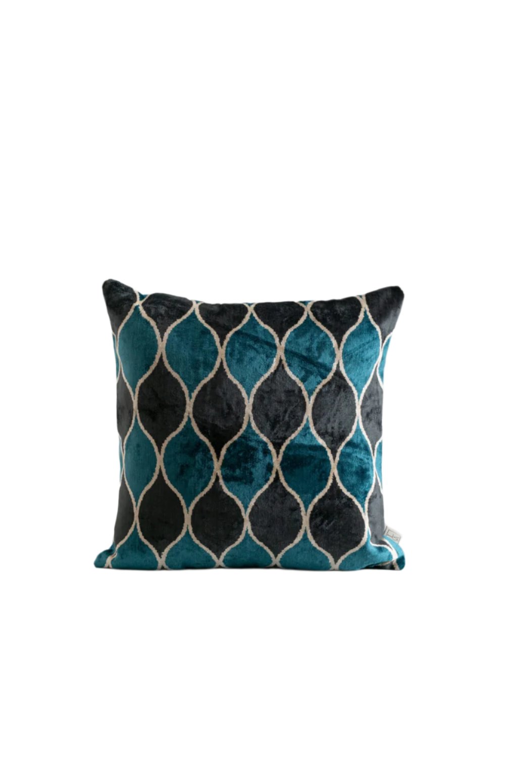 La Casa Antica-İpek Kadife İkat Yastık Kılıfı (50x50cm)-Yastık Kılıfı-1-Milagron.com