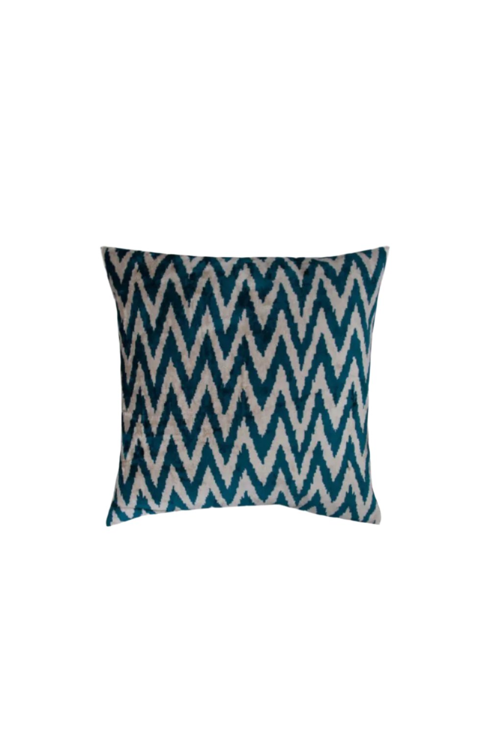 La Casa Antica-İpek Kadife İkat Yastık Kılıfı (50x50cm)-Yastık Kılıfı-1-Milagron.com