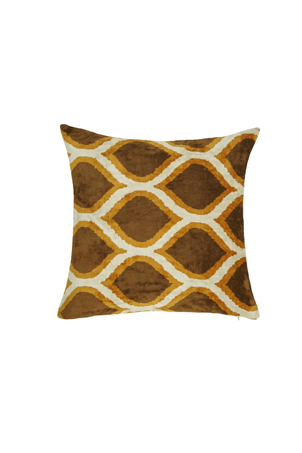 La Casa Antica-İpek Kadife İkat Yastık Kılıfı (50x50cm)-Yastık Kılıfı-1-Milagron.com