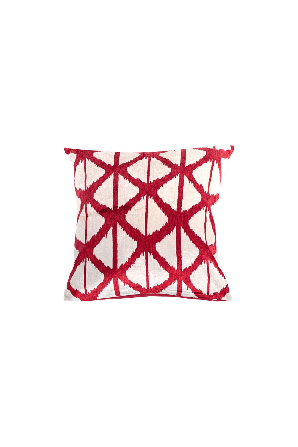 La Casa Antica-İpek Kadife İkat Yastık Kılıfı (50x50cm)-Yastık Kılıfı-1-Milagron.com