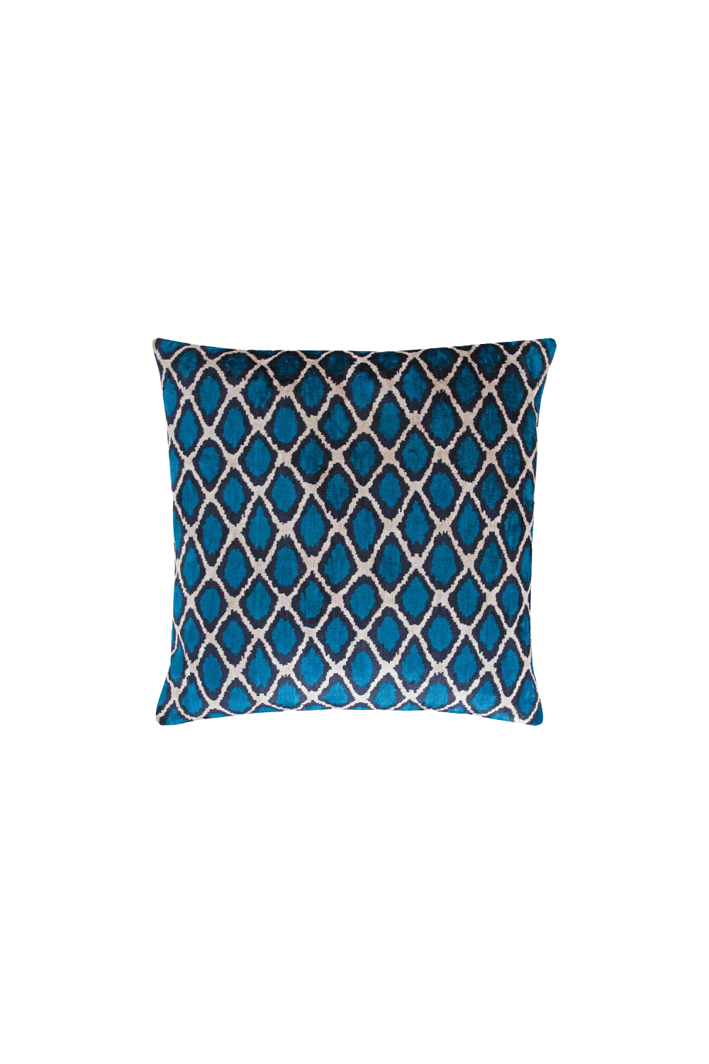 La Casa Antica-İpek Kadife İkat Yastık Kılıfı (50x50cm)-Yastık Kılıfı-1-Milagron.com