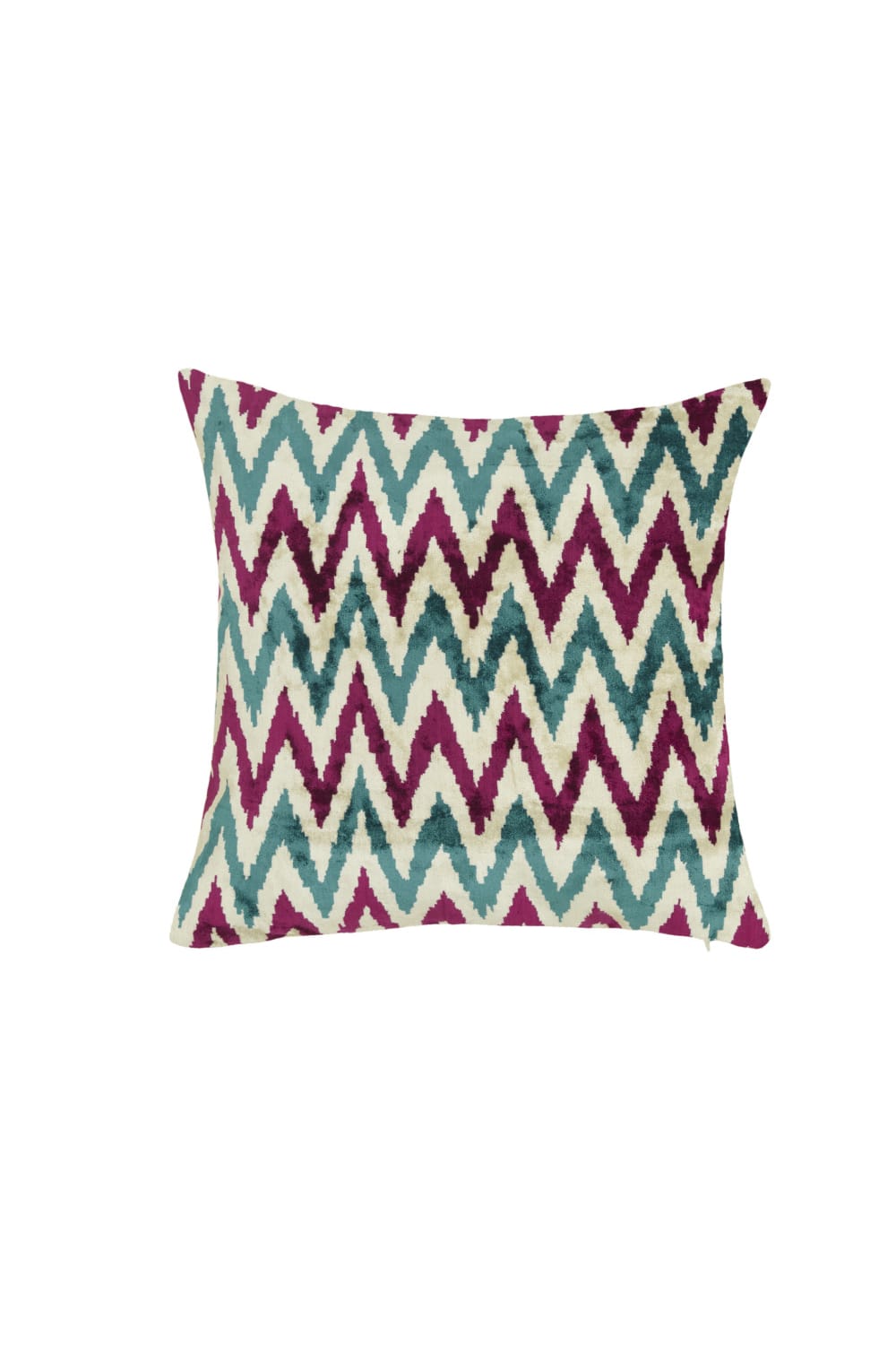 La Casa Antica-İpek Kadife İkat Yastık Kılıfı (50x50cm)-Yastık Kılıfı-1-Milagron.com