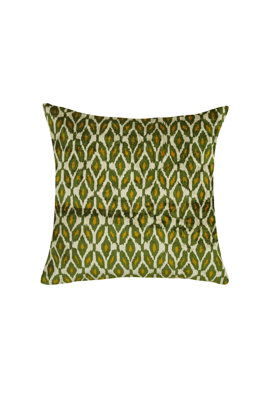 La Casa Antica-İpek Kadife İkat Yastık Kılıfı (50x50cm)-Yastık Kılıfı-1-Milagron.com