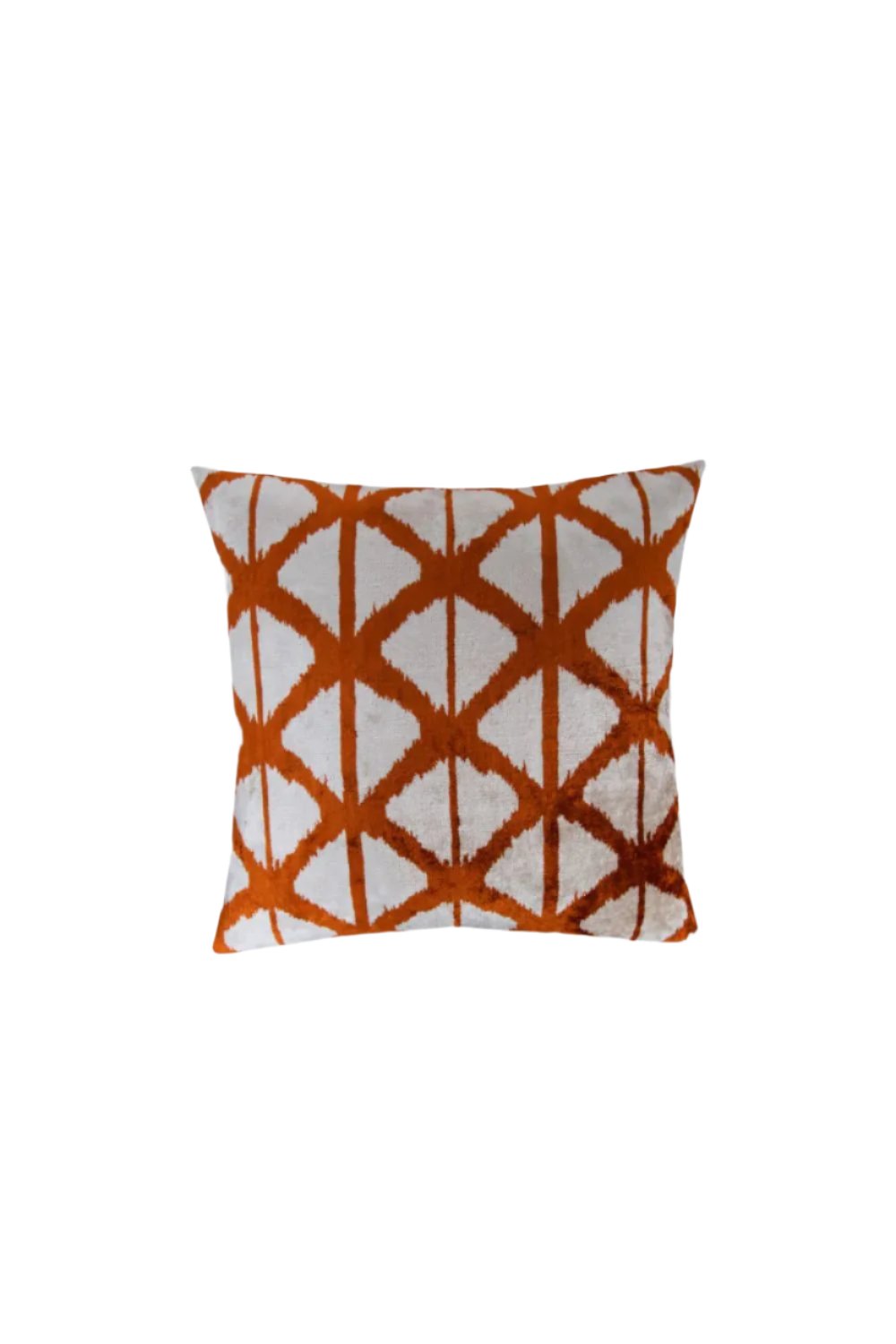 La Casa Antica-İpek Kadife İkat Yastık Kılıfı (50x50cm)-Yastık Kılıfı-1-Milagron.com