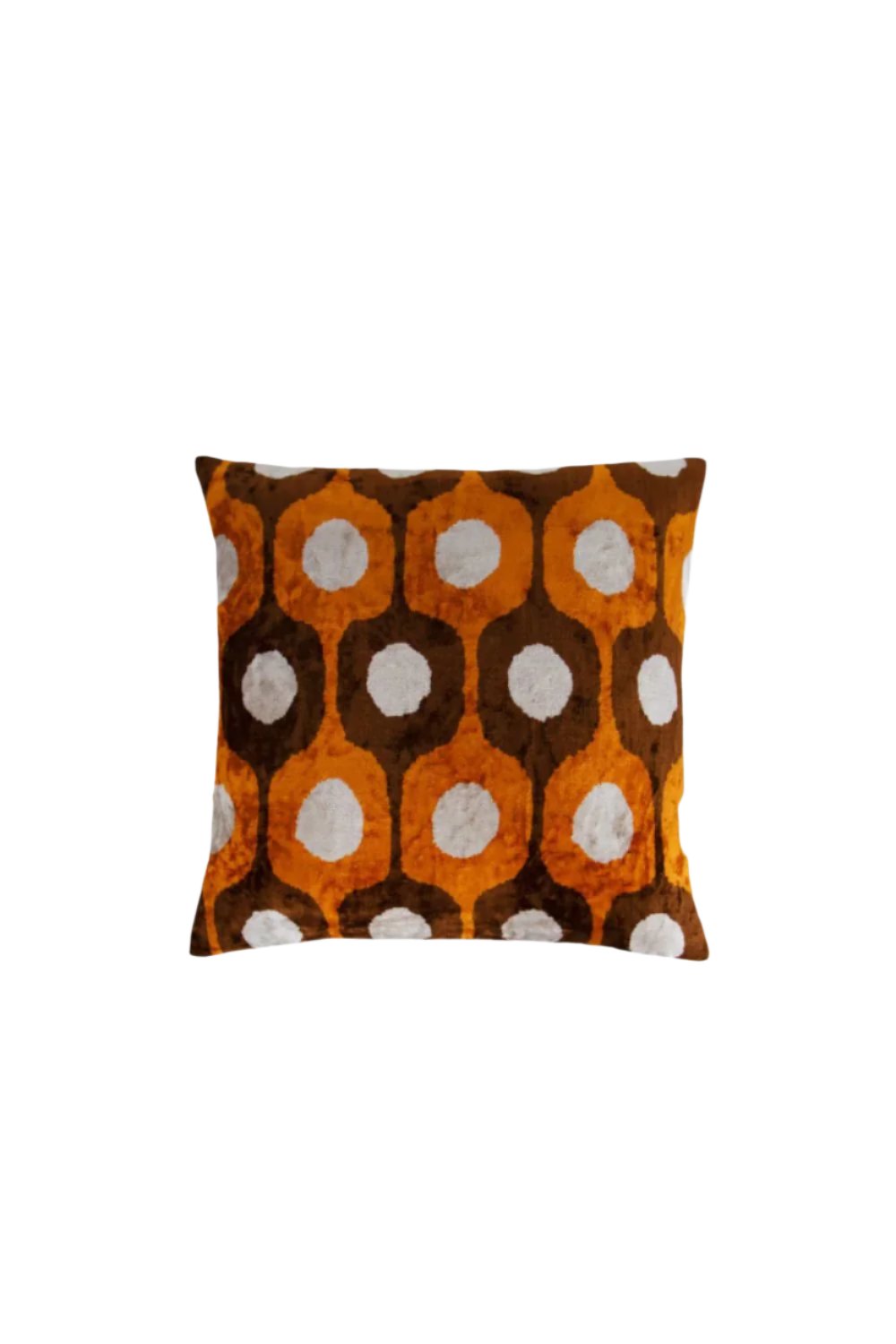 La Casa Antica-İpek Kadife İkat Yastık Kılıfı (50x50cm)-Yastık Kılıfı-1-Milagron.com