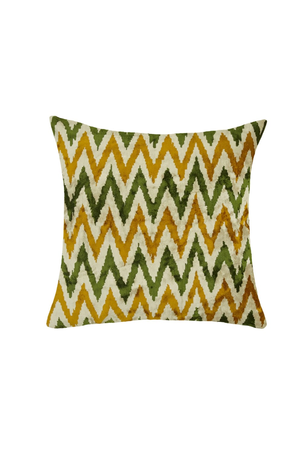 La Casa Antica-İpek Kadife İkat Yastık Kılıfı (50x50cm)-Yastık Kılıfı-1-Milagron.com