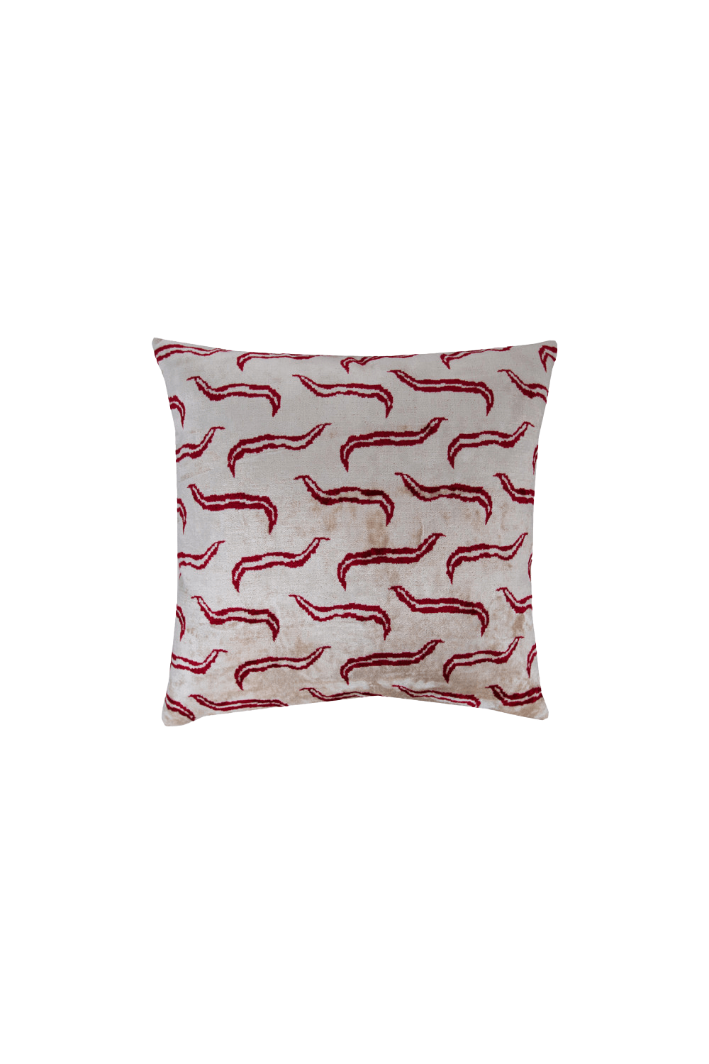 La Casa Antica-İpek Kadife İkat Yastık Kılıfı (50x50cm)-Yastık Kılıfı-1-Milagron.com