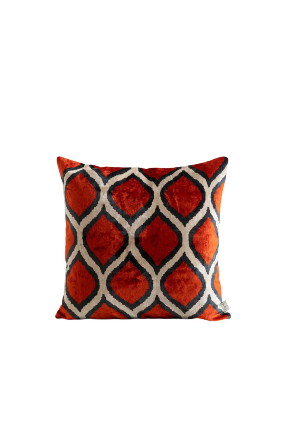 La Casa Antica-İpek Kadife İkat Yastık Kılıfı (50x50cm)-Yastık Kılıfı-1-Milagron.com