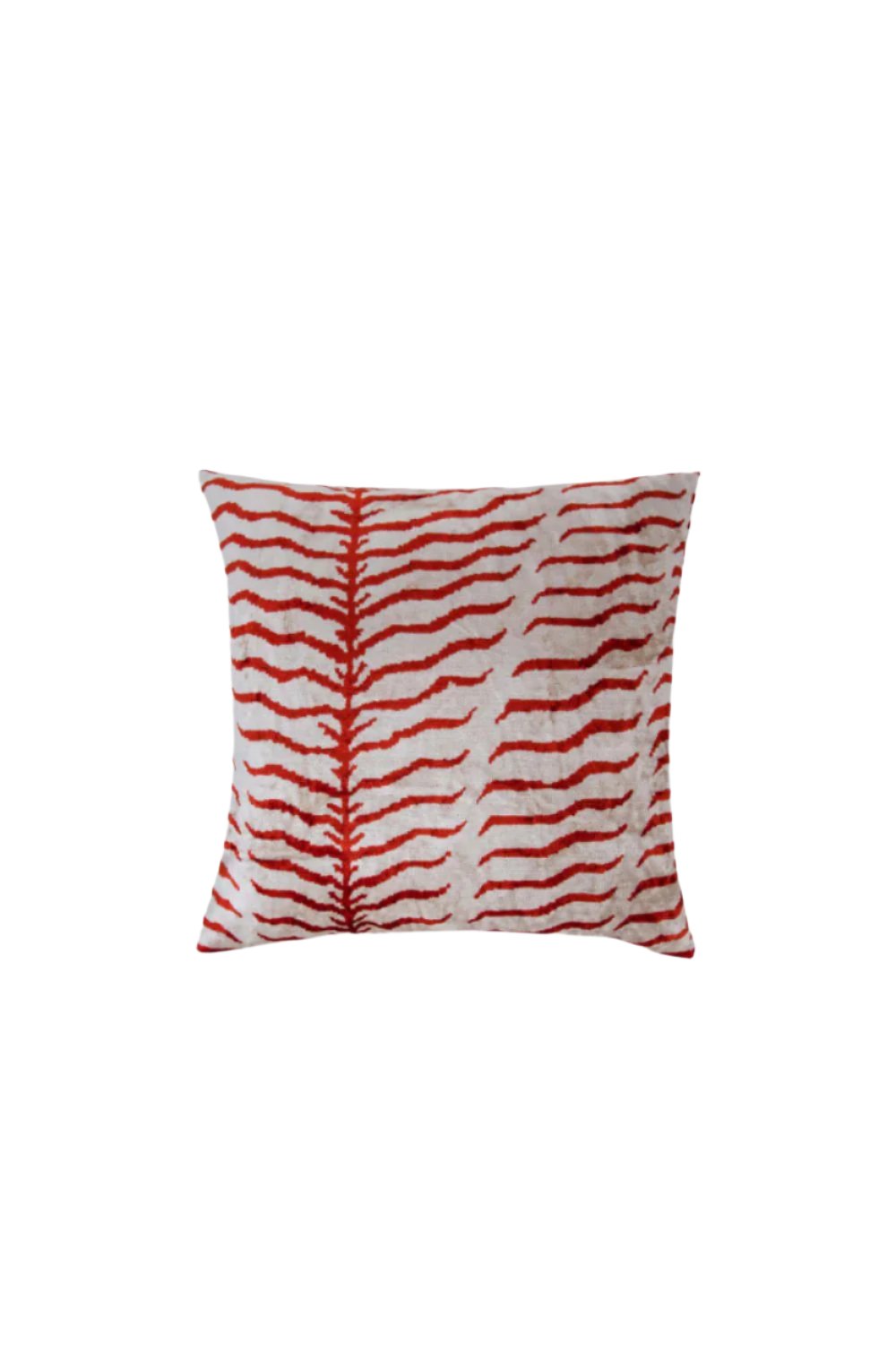 La Casa Antica-İpek Kadife İkat Yastık Kılıfı (50x50cm)-Yastık Kılıfı-1-Milagron.com